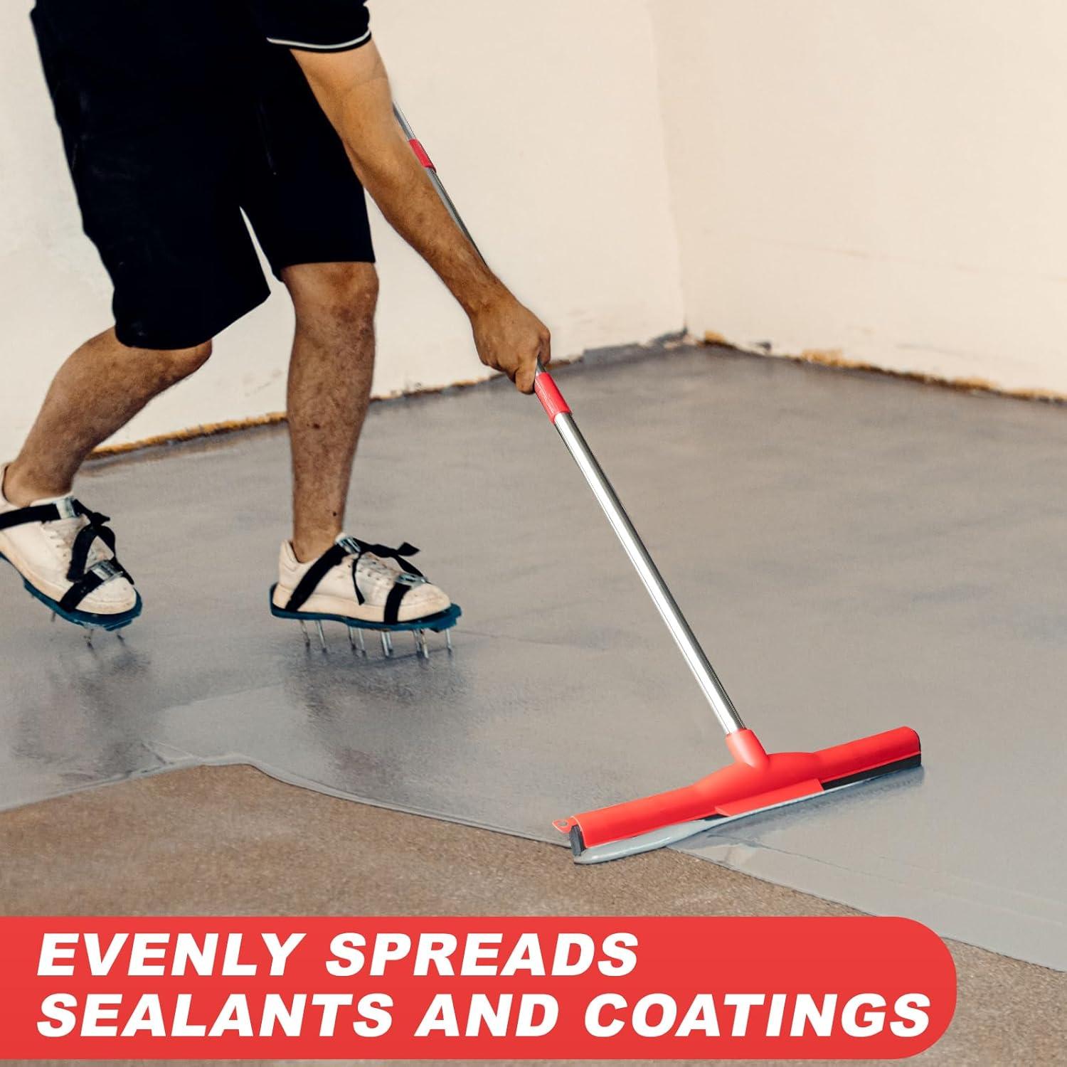 Raspador de Piso Ajustable Loulicia con Mango de Acero Inoxidable