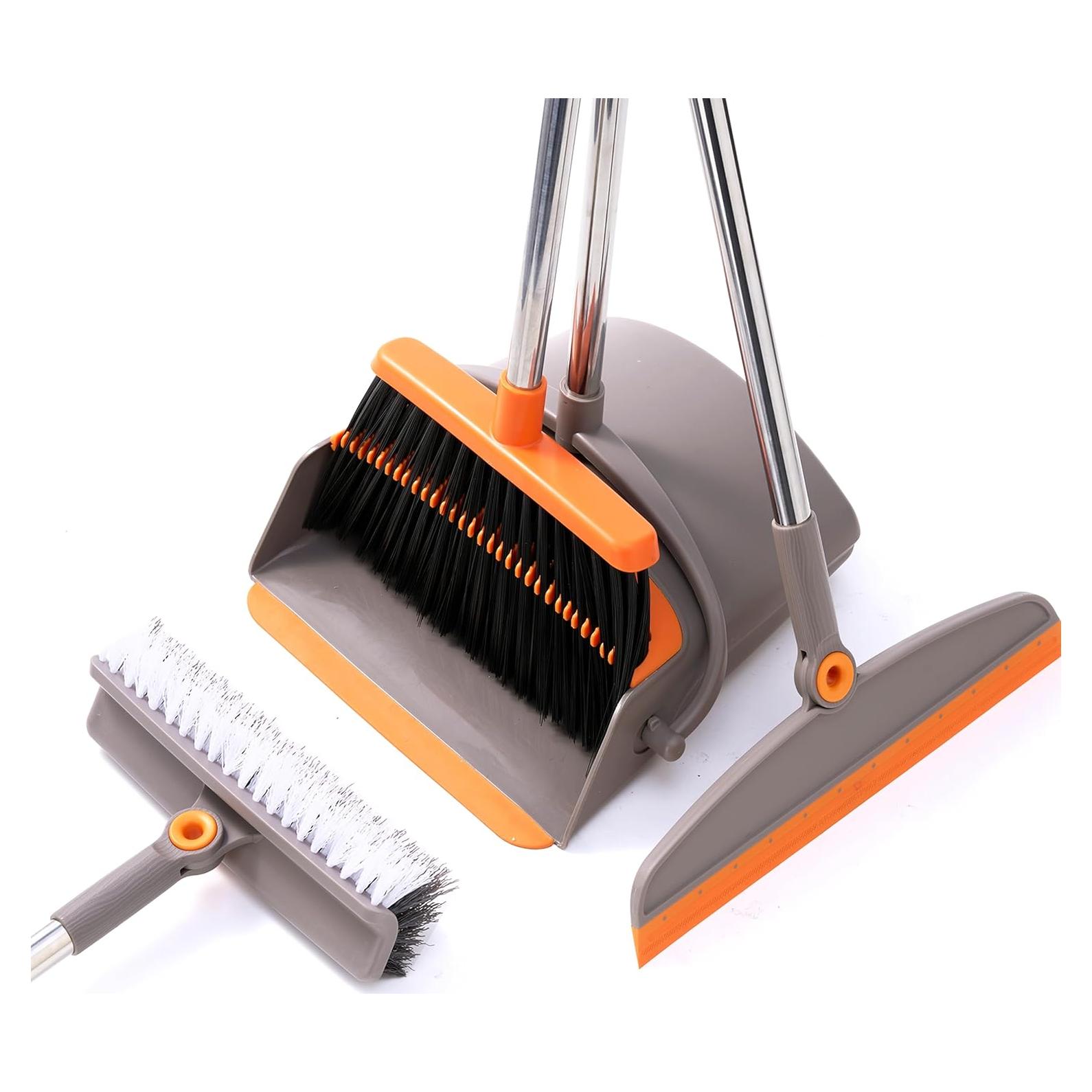 Escoba y Recogedor Multifuncional Duitwell 3 en 1, 127 cm