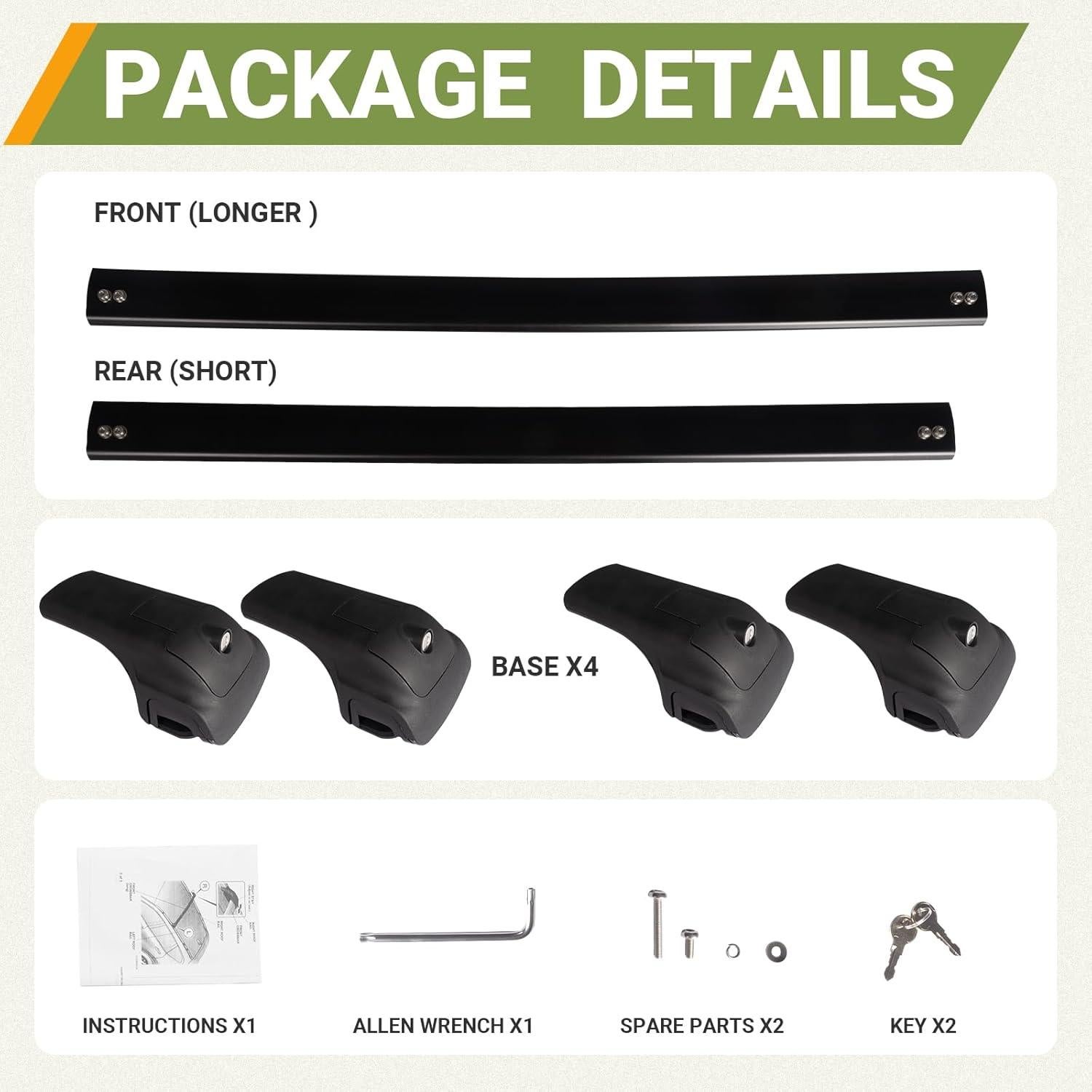 Barras Transversales de Techo TRAVLETIC para Toyota 4RUNNER 2010-2024