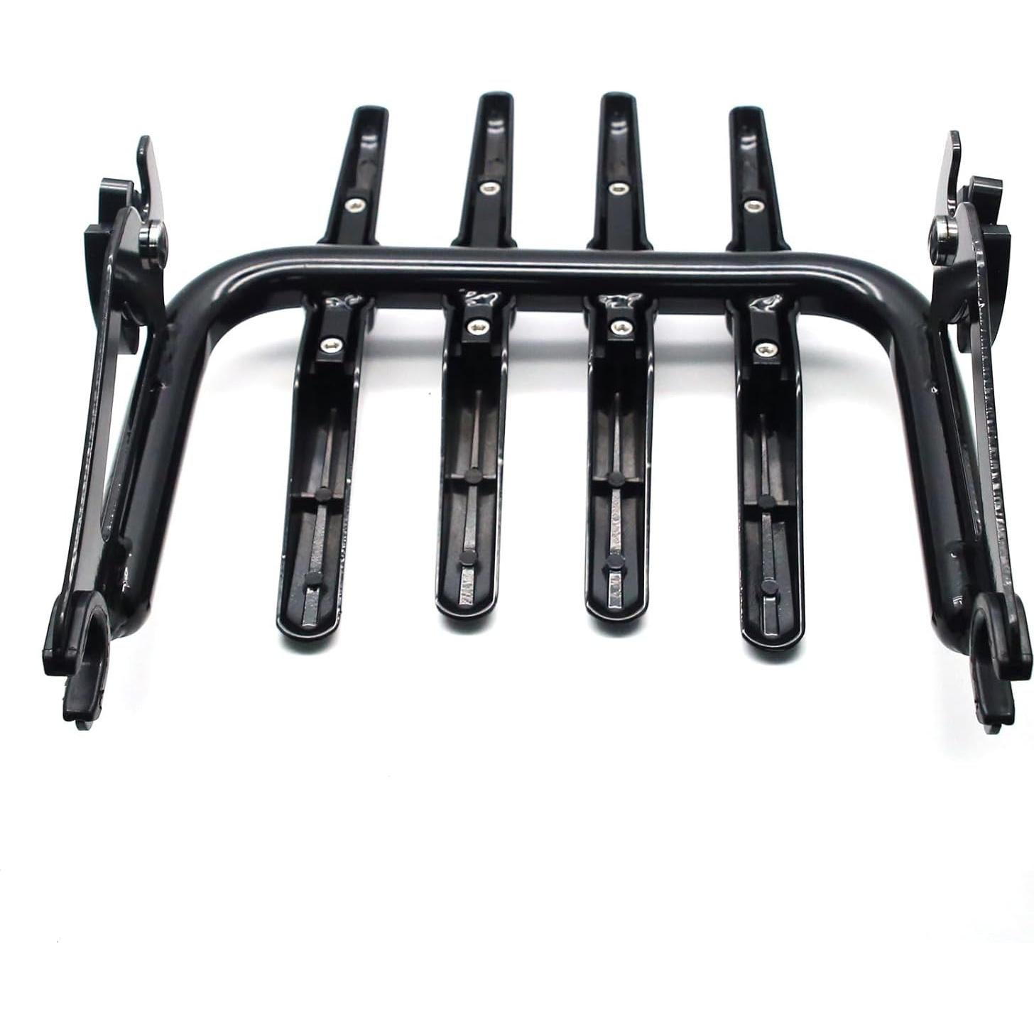 Soporte de Equipaje MZS Stealth para Motocicleta Negro 31.4x27.3cm