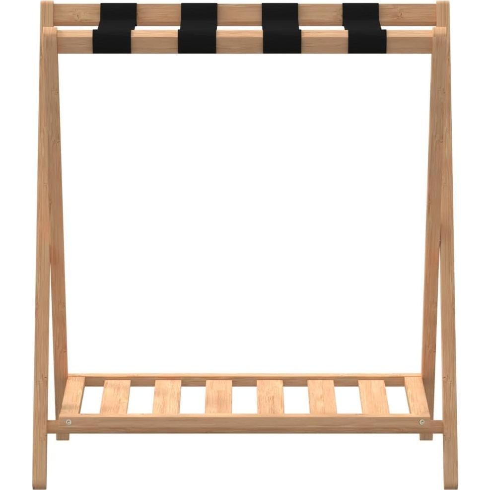 Soporte de Equipaje Plegable vidaXL de Bambú Natural 68x38x58cm