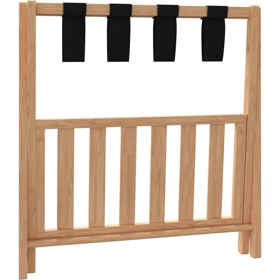 Soporte de Equipaje Plegable vidaXL de Bambú Natural 68x38x58cm