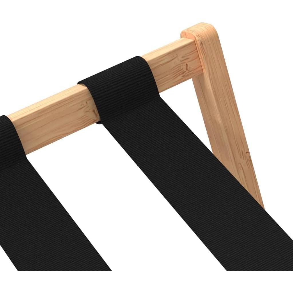 Soporte de Equipaje Plegable vidaXL de Bambú Natural 68x38x58cm