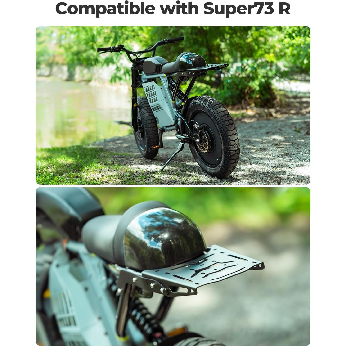 Soporte Trasero KEMIMOTO Rack de Equipaje para Super73 R Negro