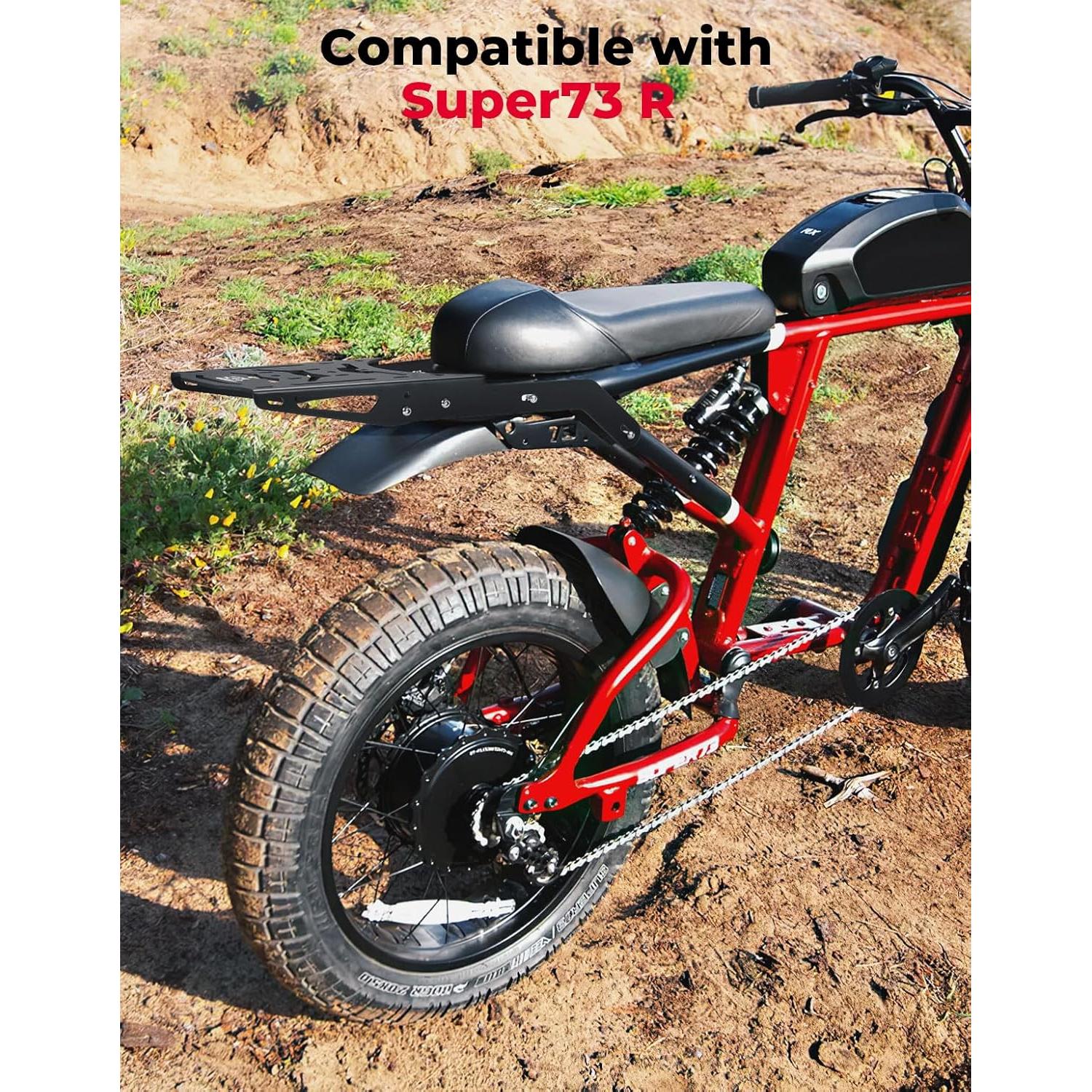 Soporte Trasero KEMIMOTO Rack de Equipaje para Super73 R Negro