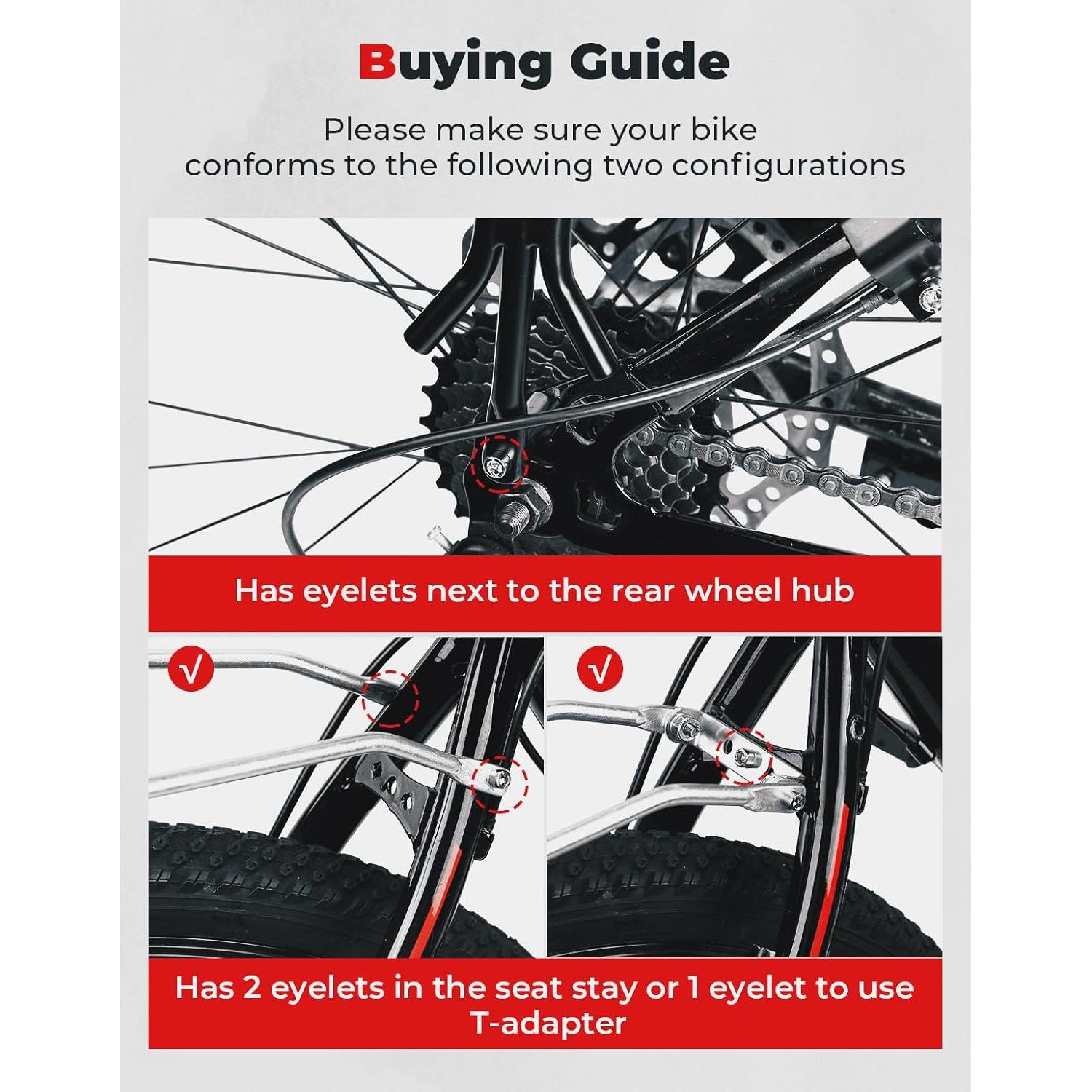 Soporte de Carga para Bicicleta KEMIMOTO Ajustable 100kg