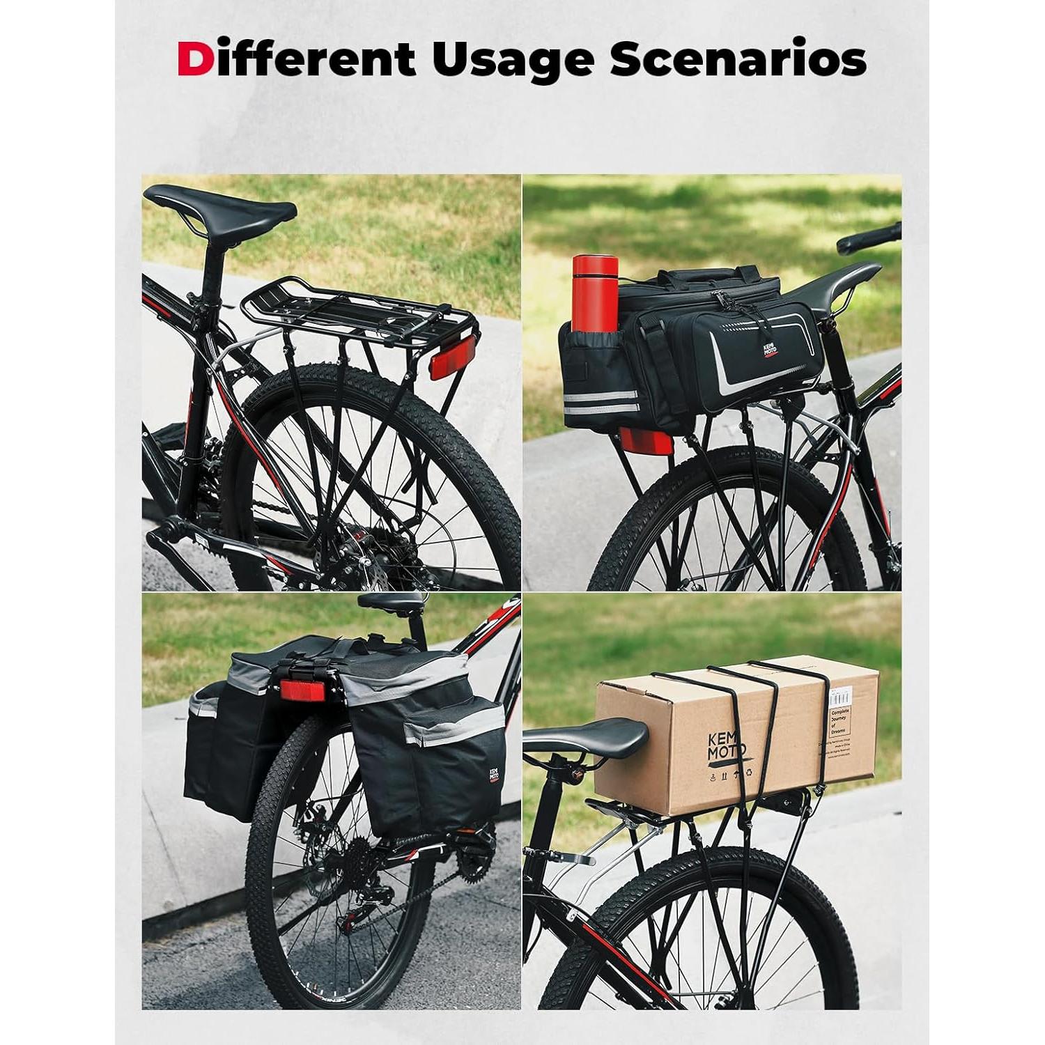 Soporte de Carga para Bicicleta KEMIMOTO Ajustable 100kg