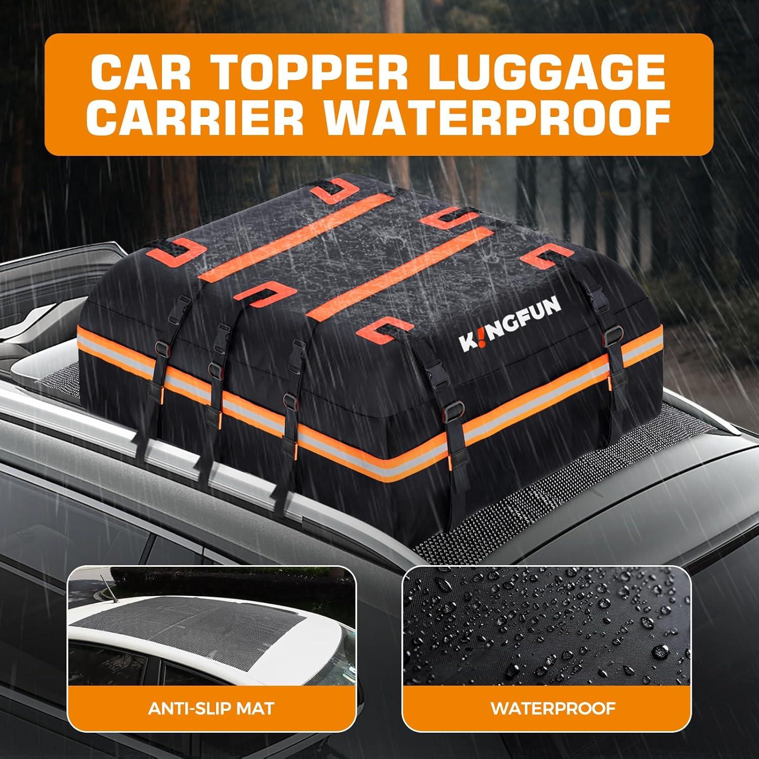Transportador de Carga de Techo Kingfun 15 Pies Cúbicos Impermeable