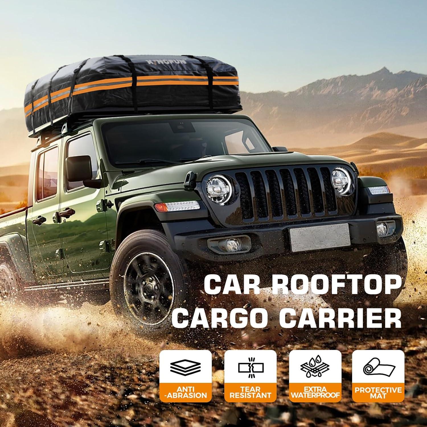 Transportador de Carga de Techo Kingfun 15 Pies Cúbicos Impermeable