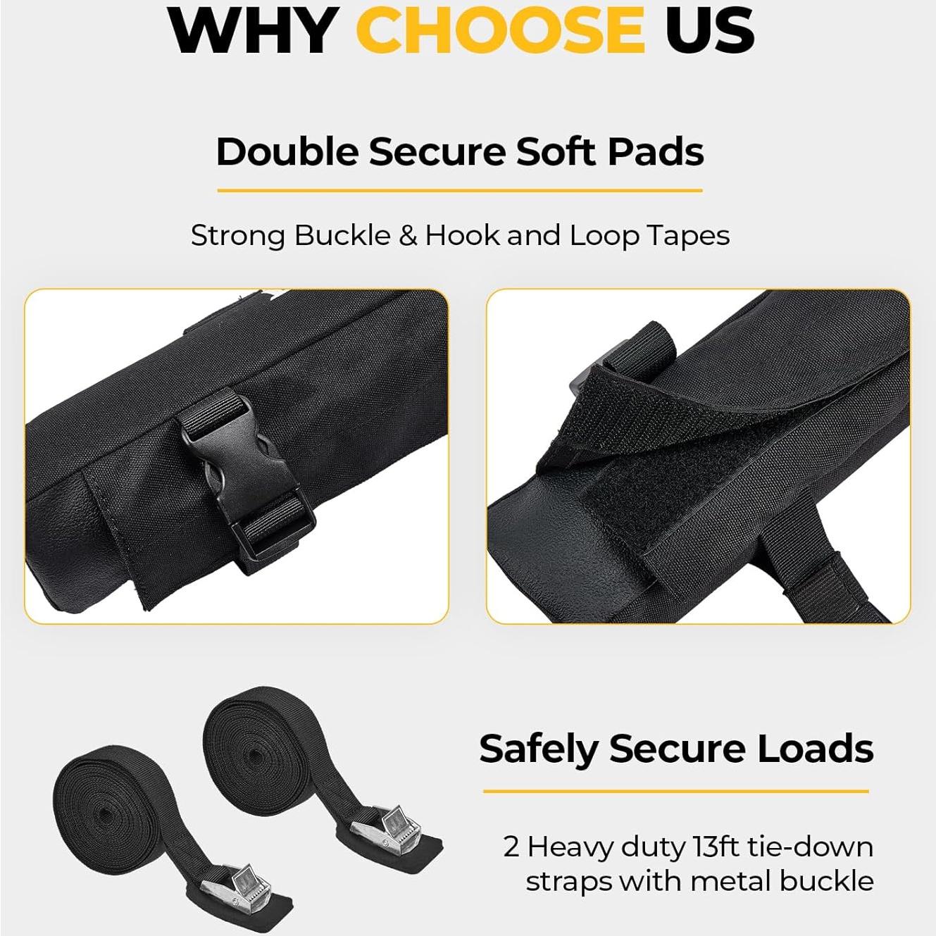 Almohadillas de Techo BougeRV 80 cm para Portaequipajes