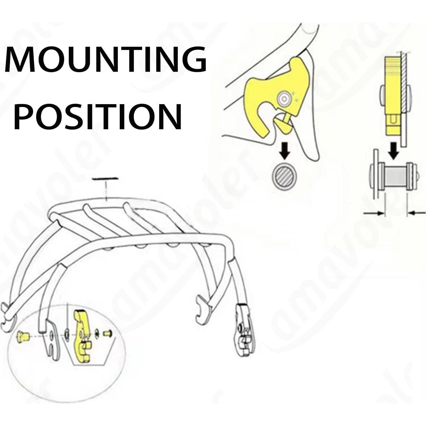 Clip de Cierre de Maletero Amavoler para Harley Davidson 1986-2022
