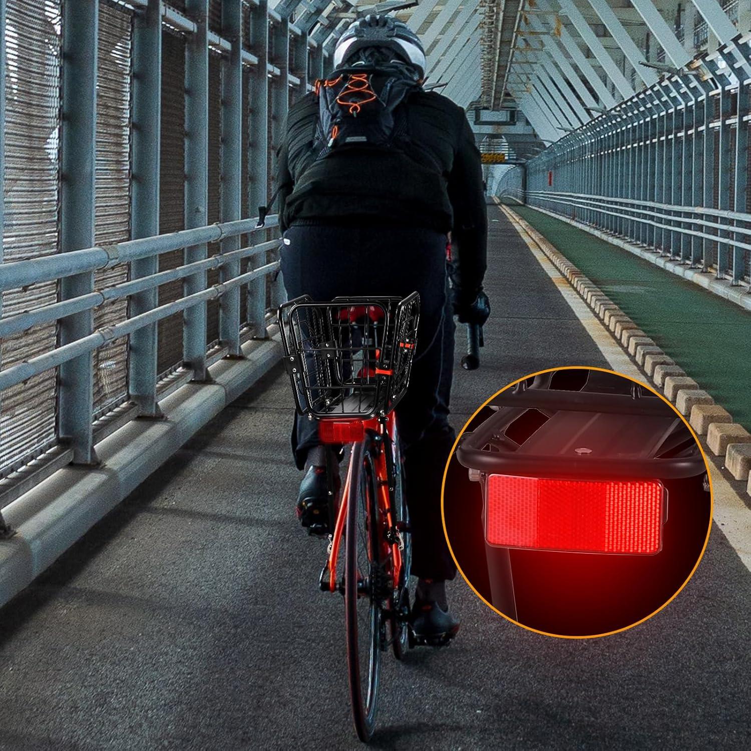 Portabicicletas trasero ANGGOER 165 kg con cesta desmontable