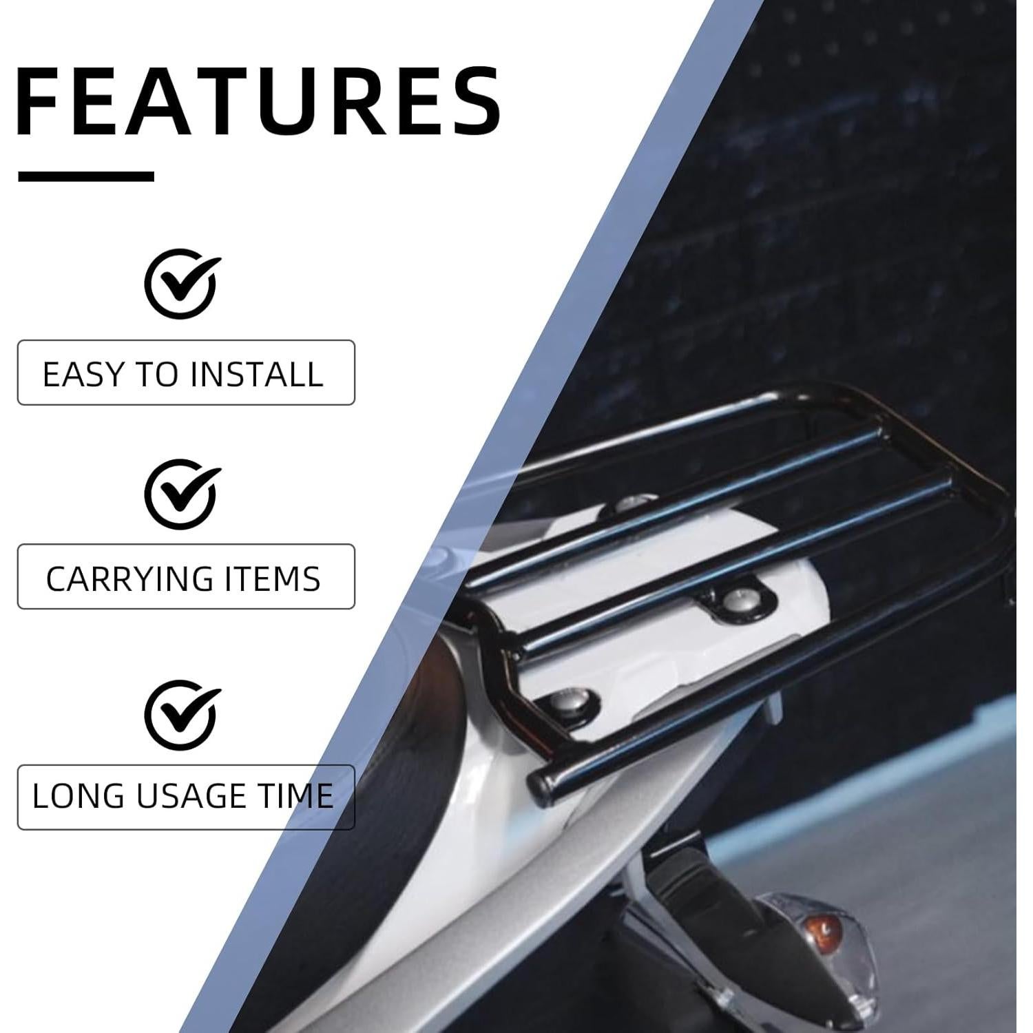 Portaequipajes trasero BAOUFF para Hawk 250 y DLX - Hierro