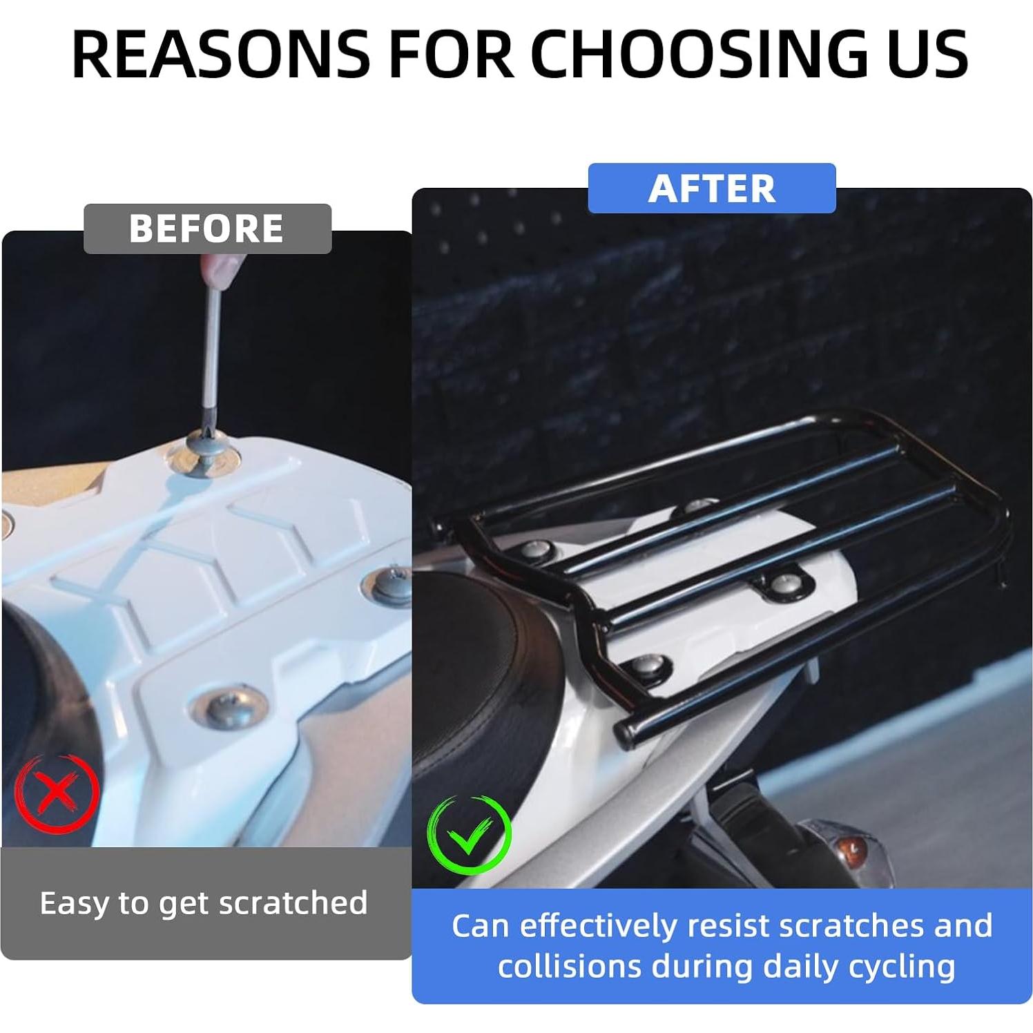 Portaequipajes trasero BAOUFF para Hawk 250 y DLX - Hierro