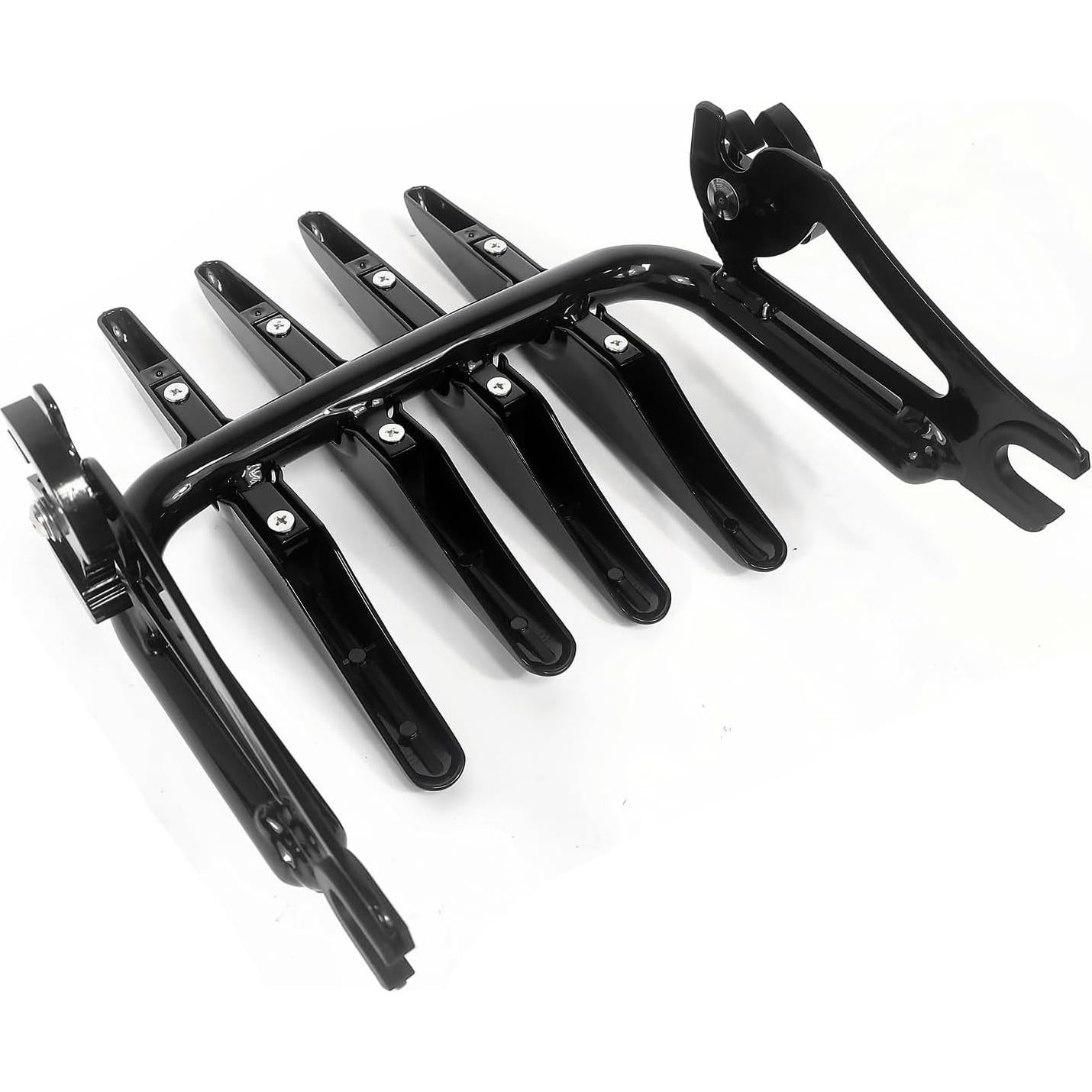 Soporte de Equipaje Desmontable DreDoggMoto Negro para Harley Touring 2009-2024