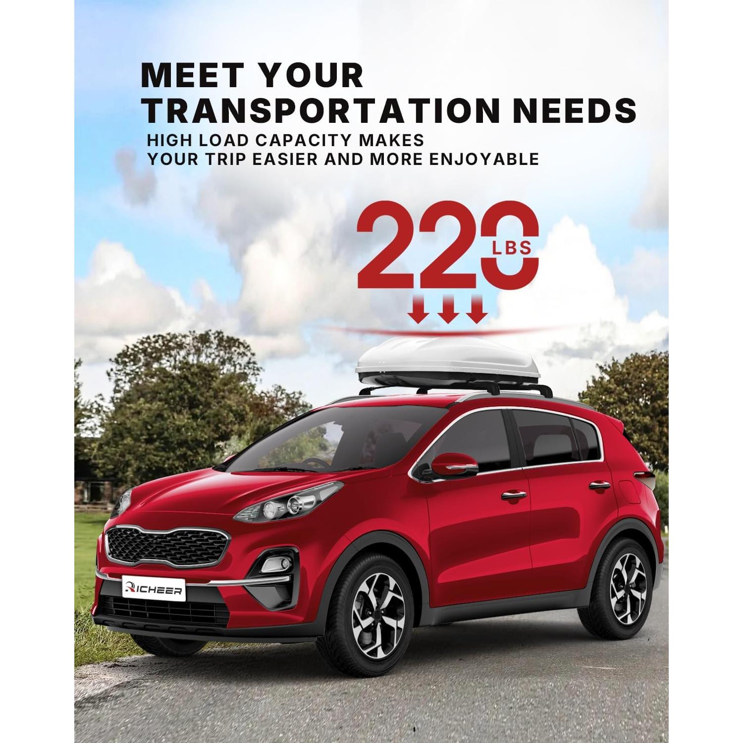 Barras Transversales Richeer para Sportage 2016-2022 100kg