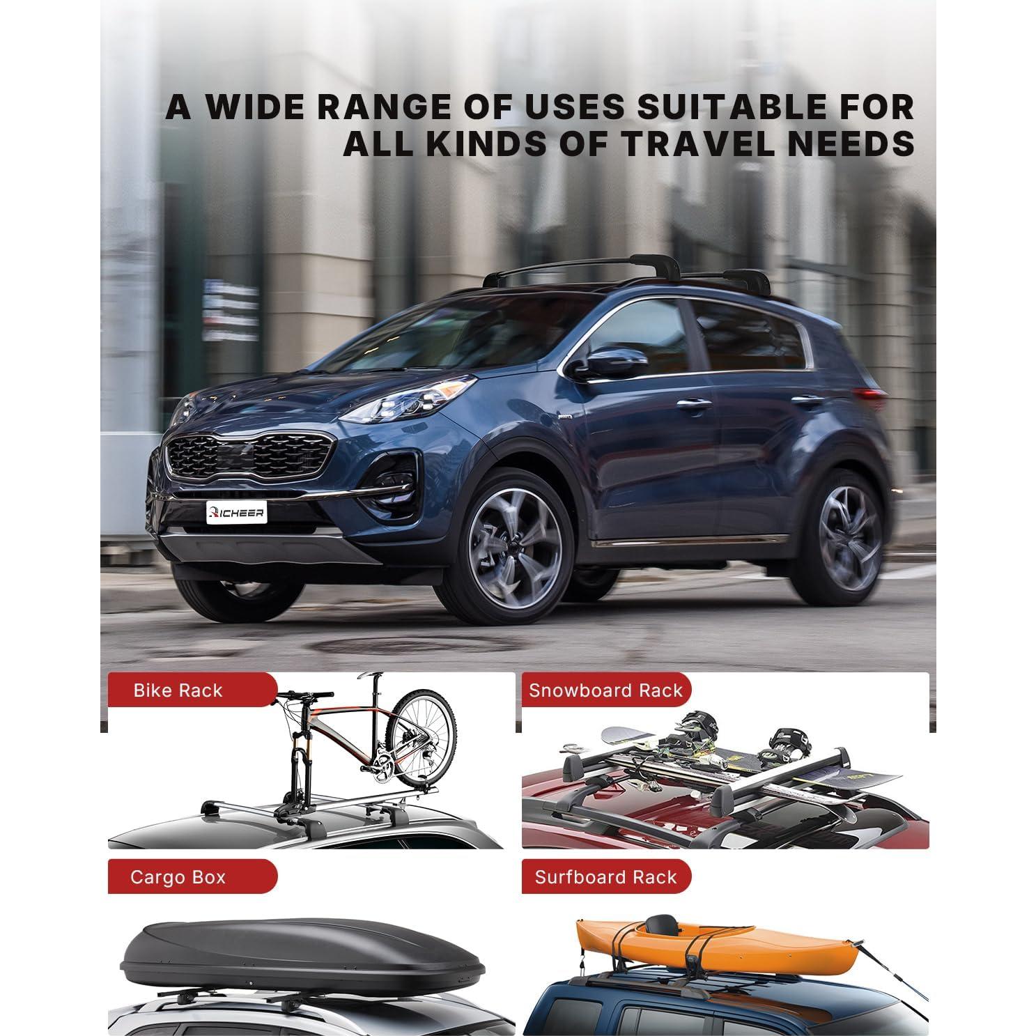 Barras Transversales Richeer para Sportage 2016-2022 100kg