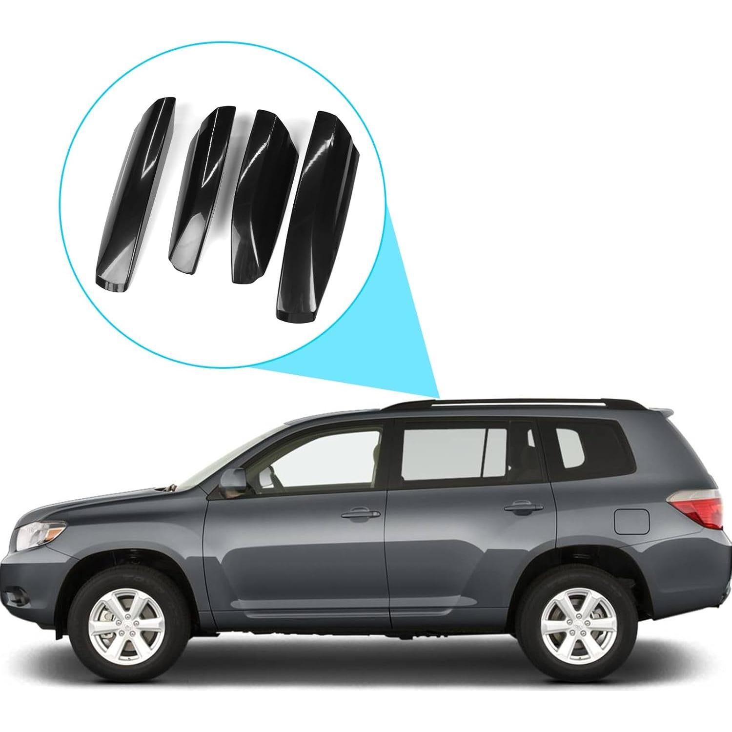 Cubiertas de Riel de Techo TTCR-II para Toyota Highlander 2008-2013