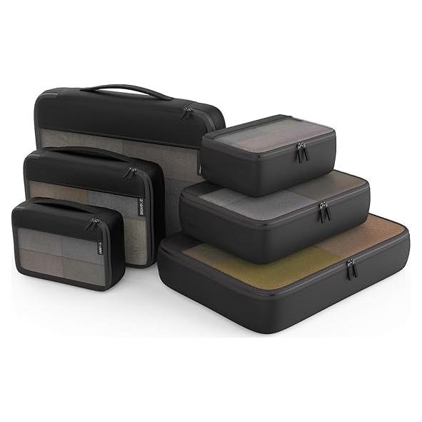 Bolsas Organizadoras de Cubos EASYFUN 6 Piezas Negro