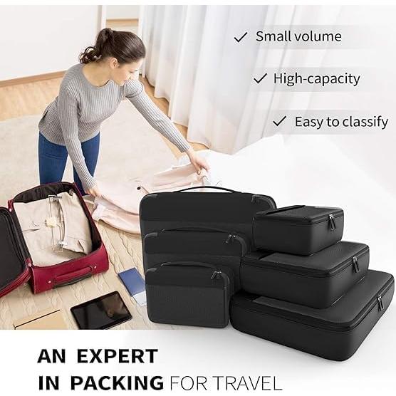 Bolsas Organizadoras de Cubos EASYFUN 6 Piezas Negro