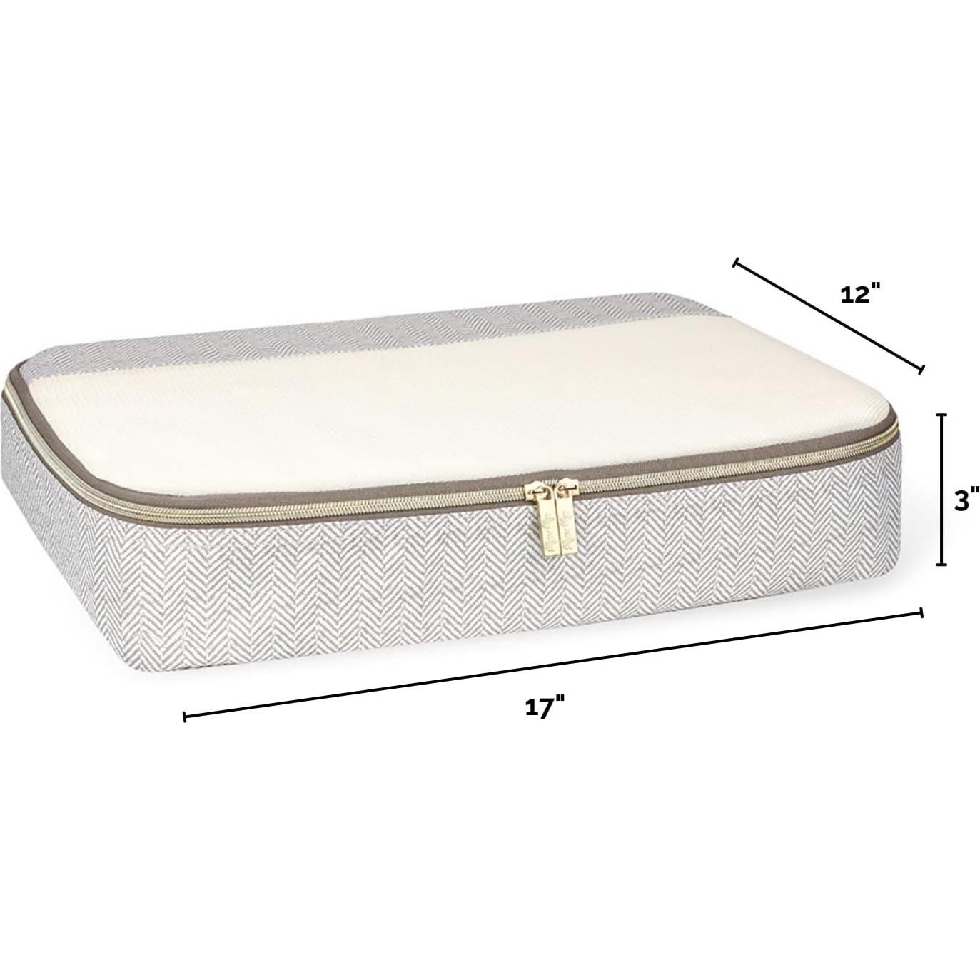 Set de 3 Cubos de Empaque Itzy Ritzy - Grandes Taupe