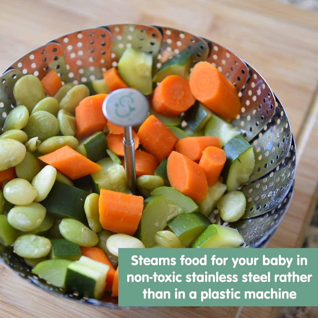 Cesta de Vapor Sage Spoonfuls para Bebés, Acero Inoxidable 14.5 cm