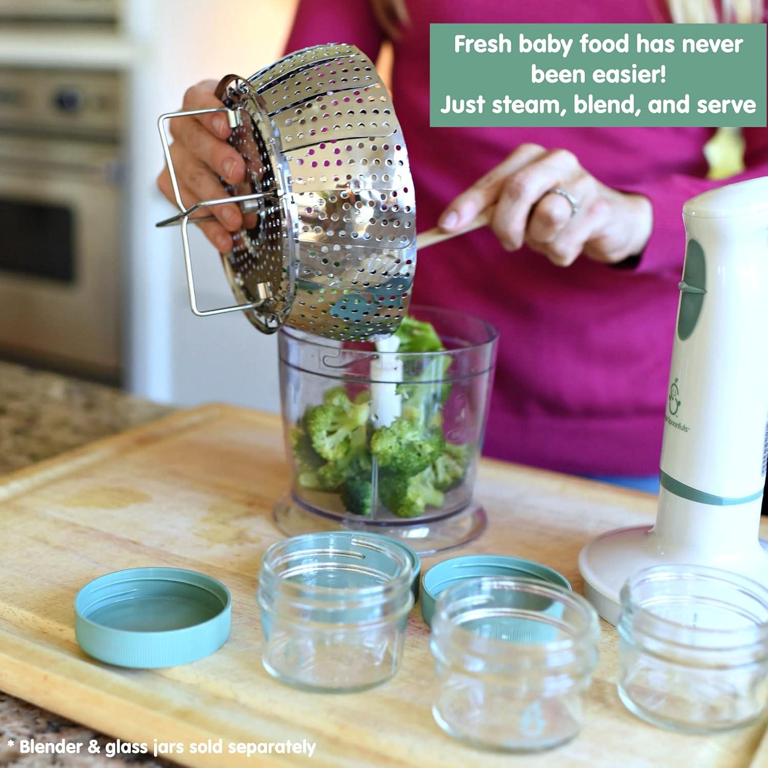 Cesta de Vapor Sage Spoonfuls para Bebés, Acero Inoxidable 14.5 cm