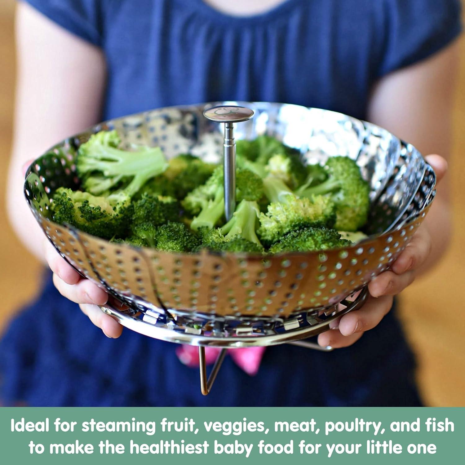 Cesta de Vapor Sage Spoonfuls para Bebés, Acero Inoxidable 14.5 cm