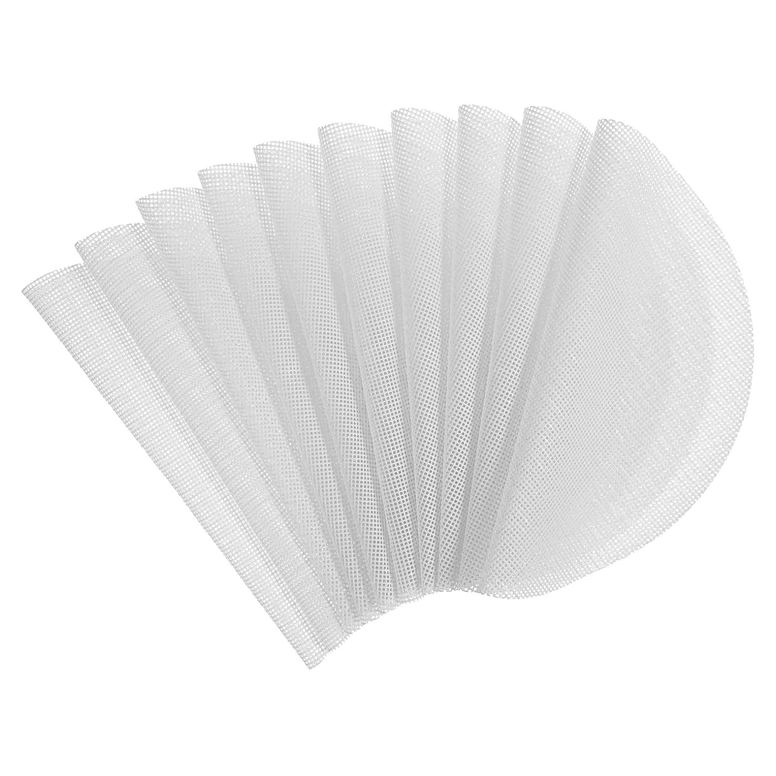 10 Forros de Vapor de Silicona Mabor 25 cm Reutilizables Blancos