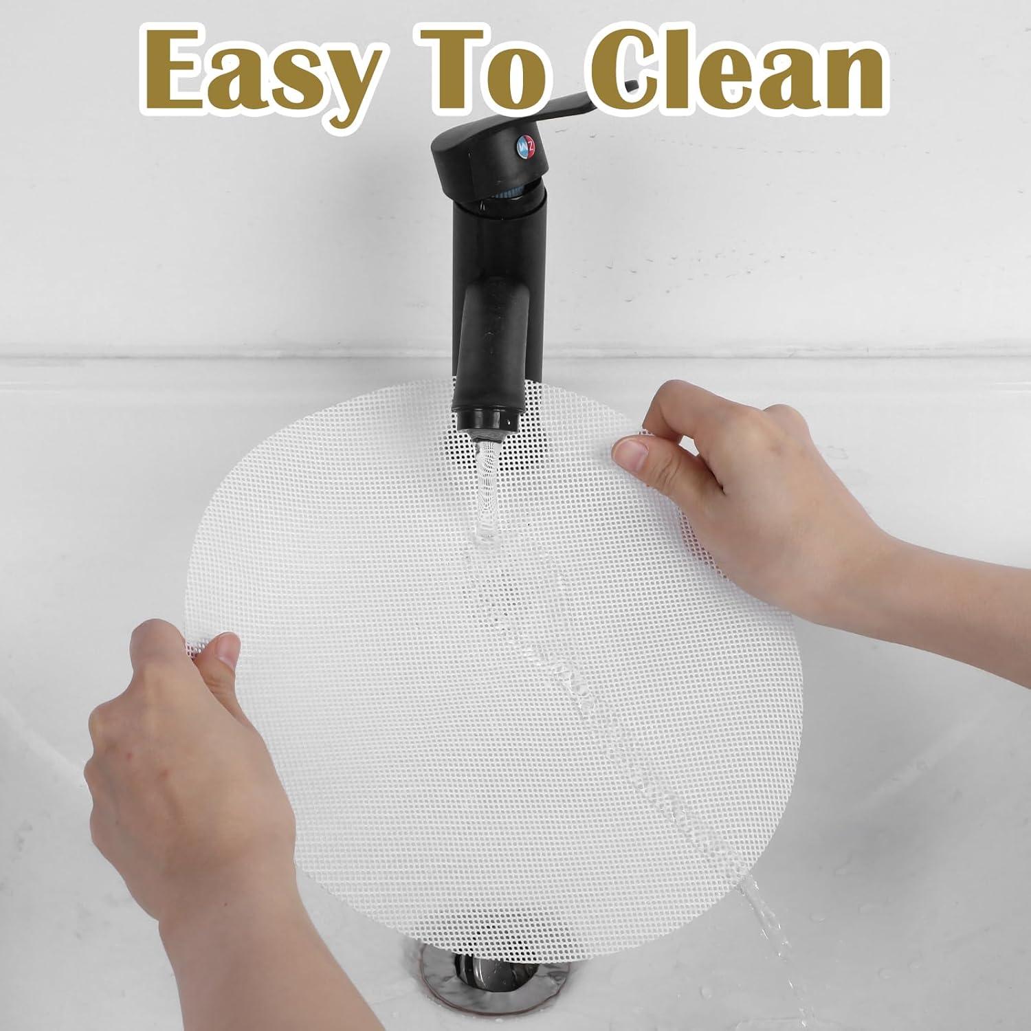 10 Forros de Vapor de Silicona Mabor 25 cm Reutilizables Blancos