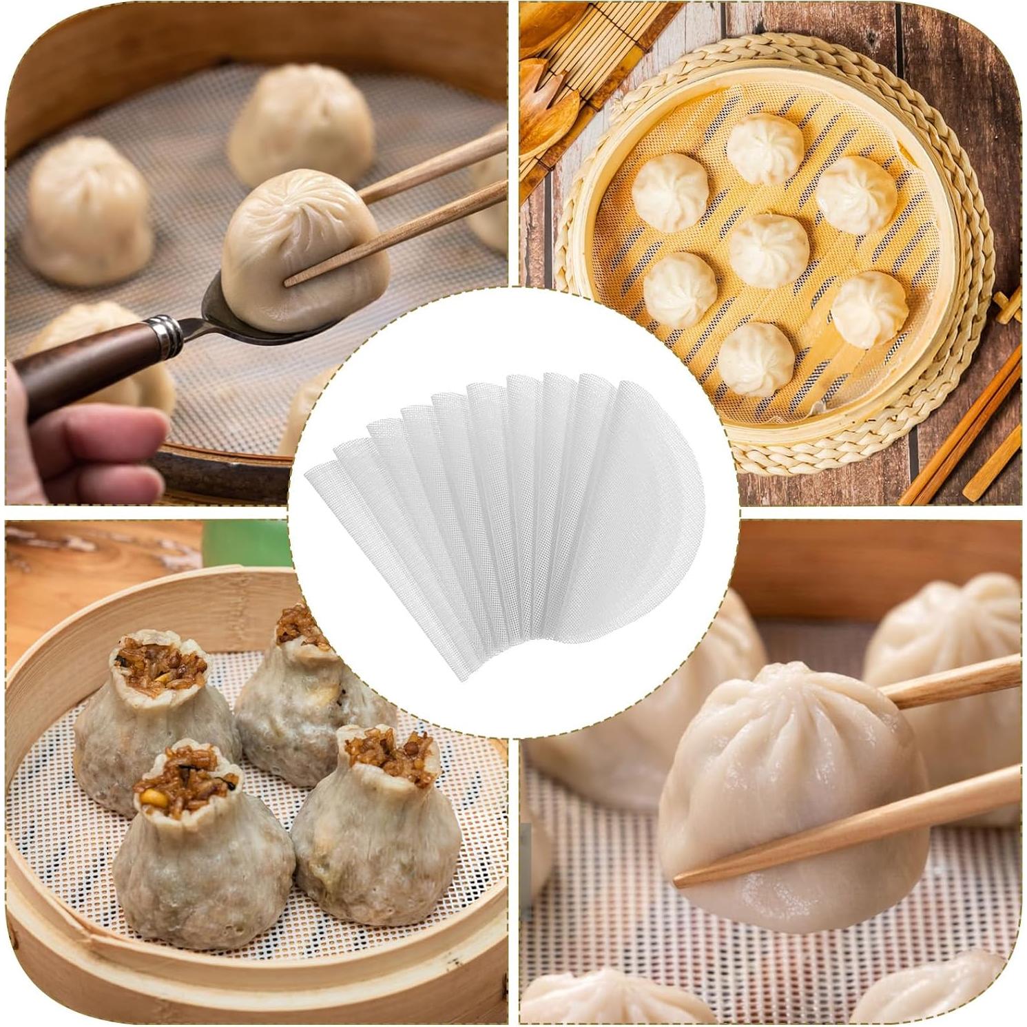 10 Forros de Vapor de Silicona Mabor 25 cm Reutilizables Blancos