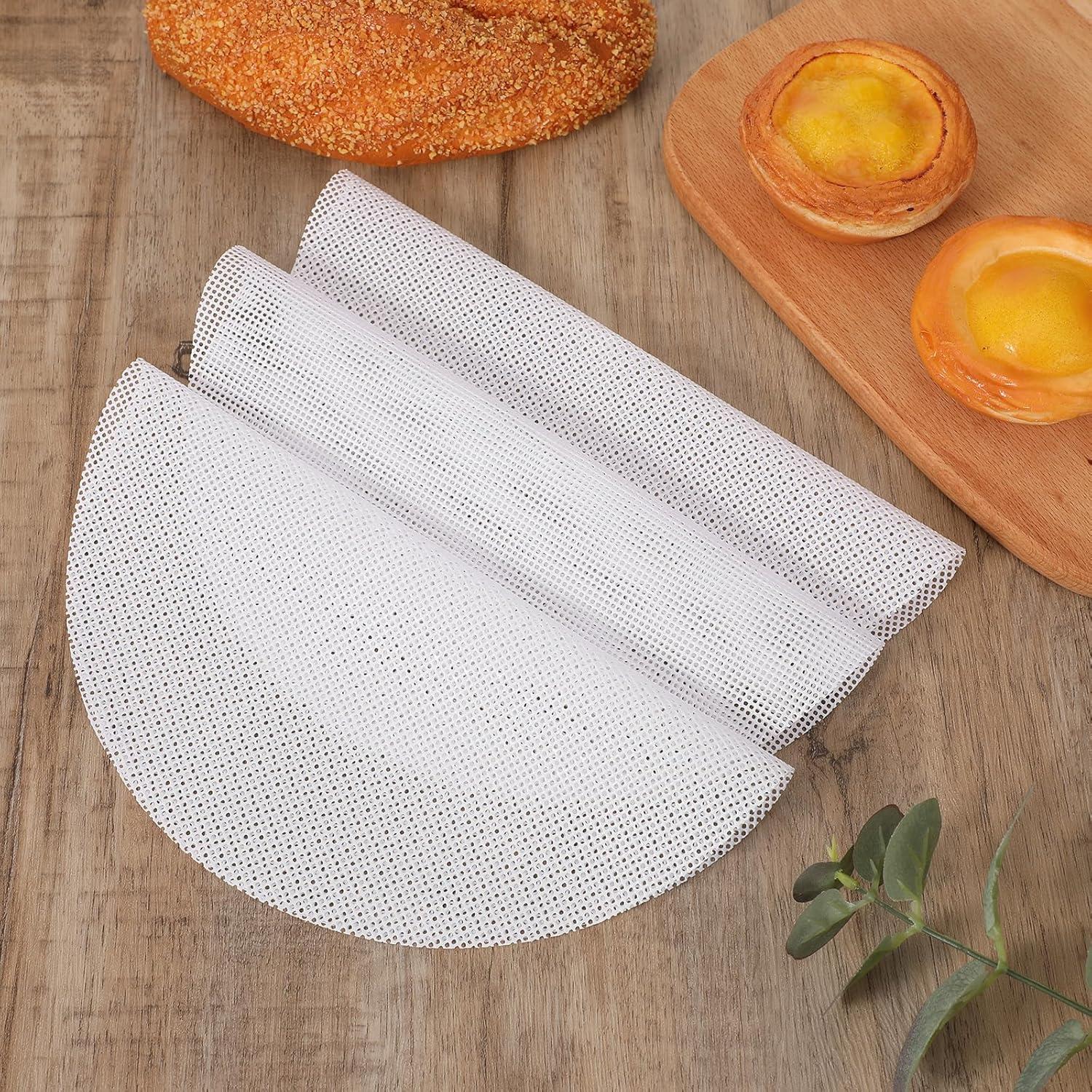 10 Forros de Vapor de Silicona Mabor 25 cm Reutilizables Blancos