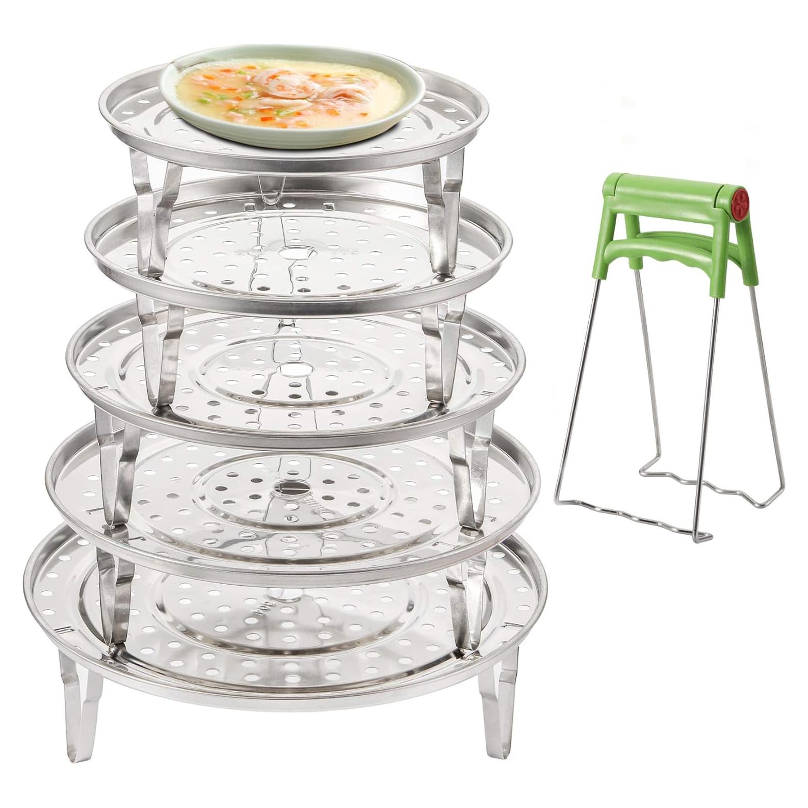 Soporte de Vapor Acero Inoxidable Yesland 5 Tamaños 17.78-25.40 cm