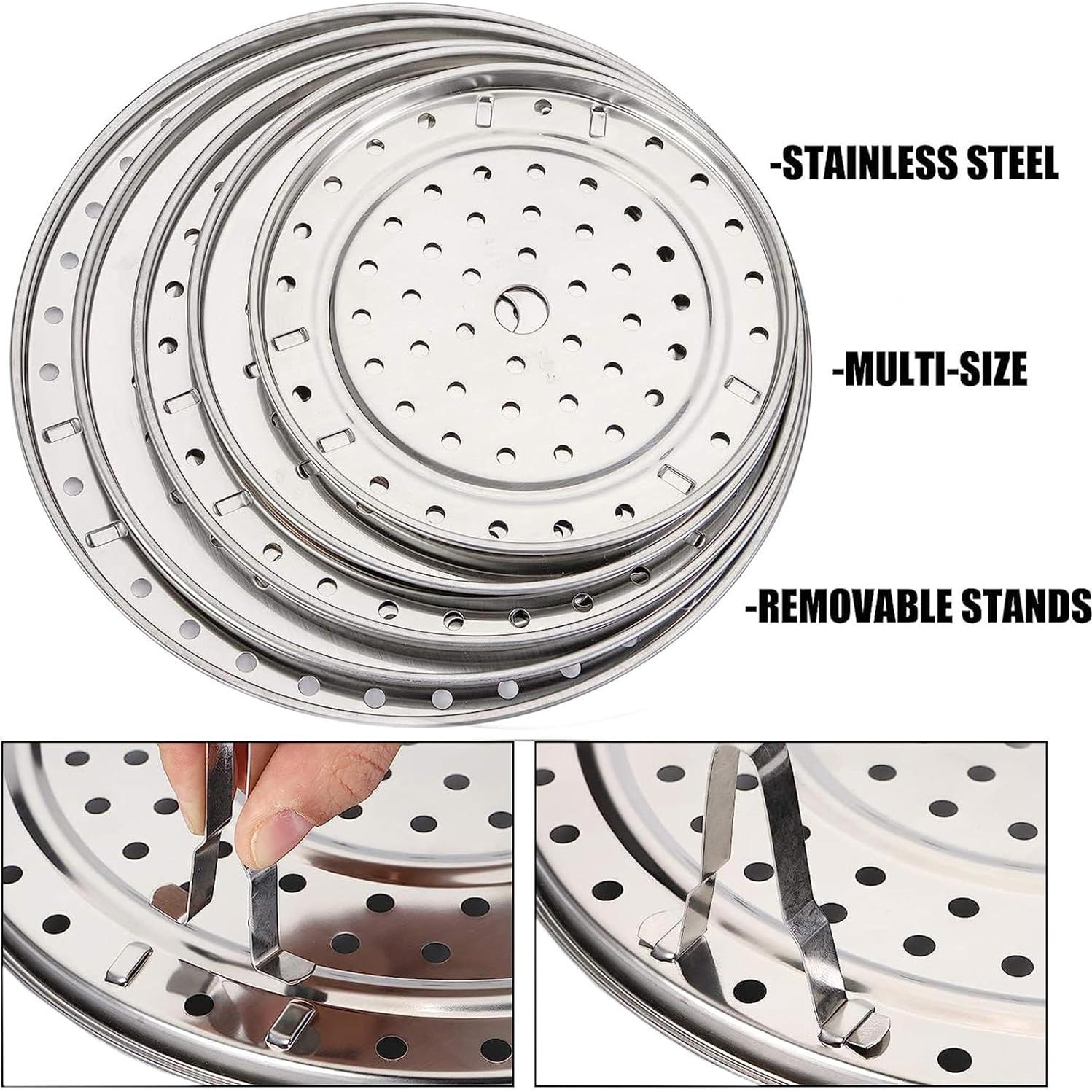 Soporte de Vapor Acero Inoxidable Yesland 5 Tamaños 17.78-25.40 cm