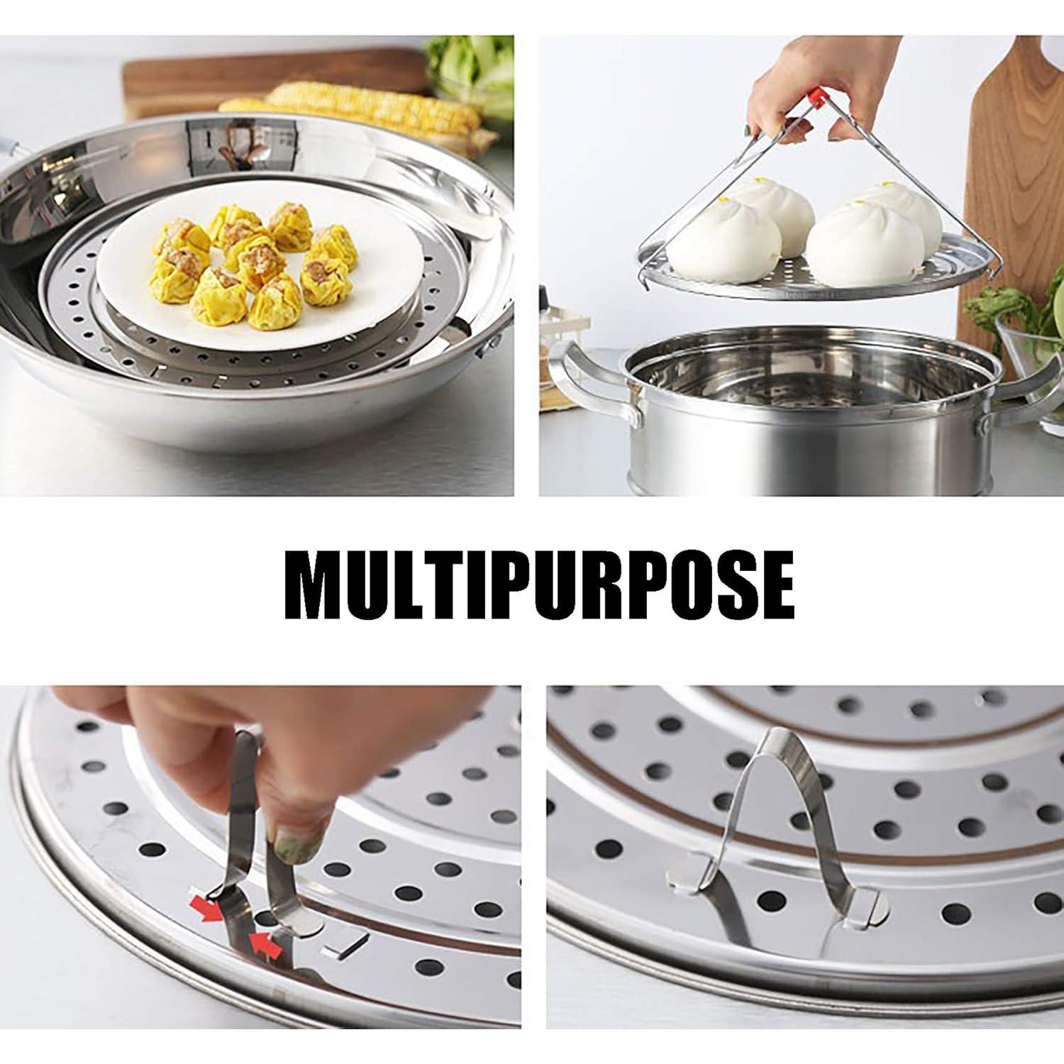 Soporte de Vapor Acero Inoxidable Yesland 5 Tamaños 17.78-25.40 cm