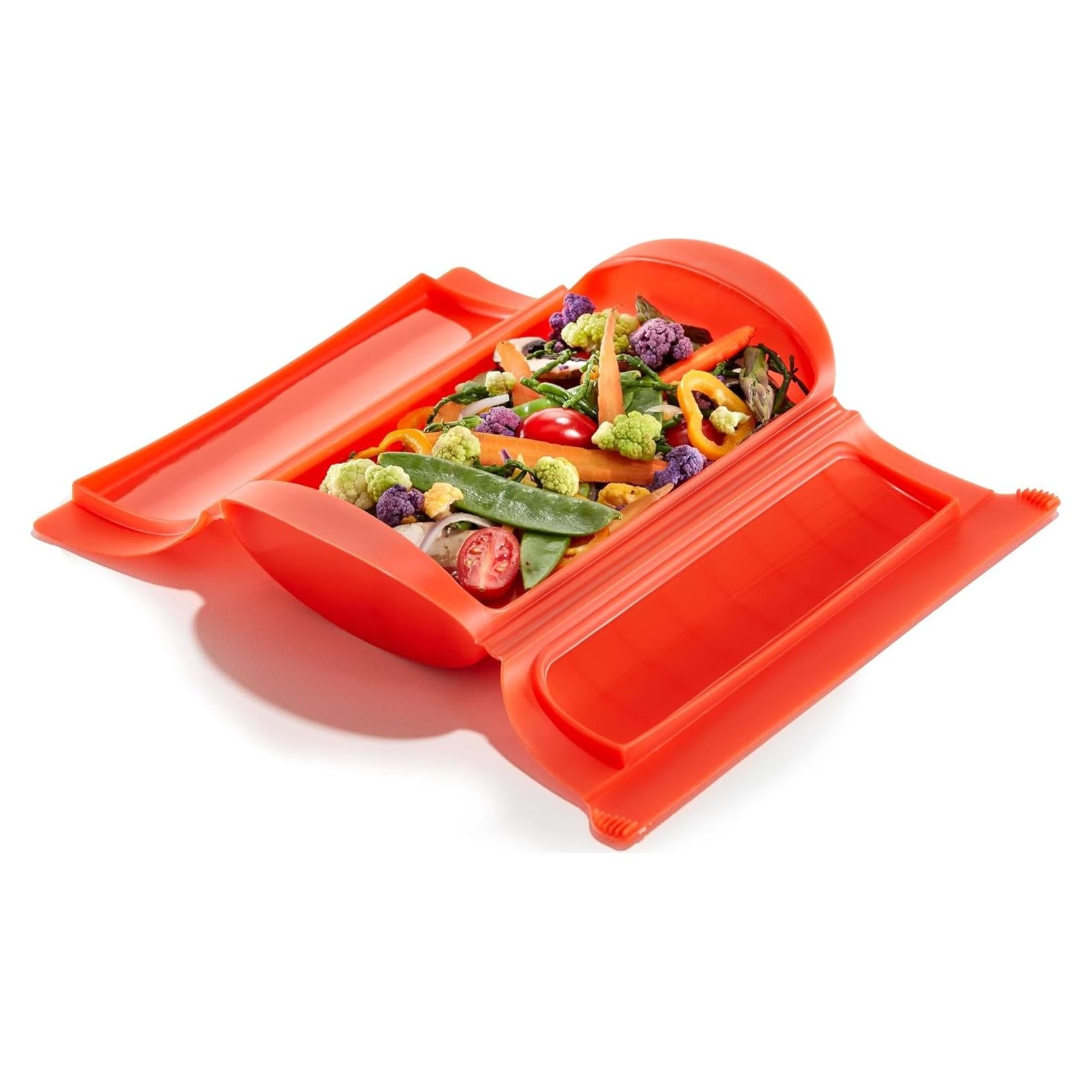 Caso de Cocción al Vapor Lekué 0.65L con Recetario 10min