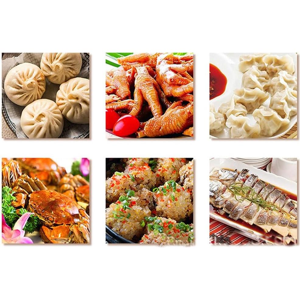 Forros de Vapor de Bambú 30cm 2PCS Accesorios de Cocina