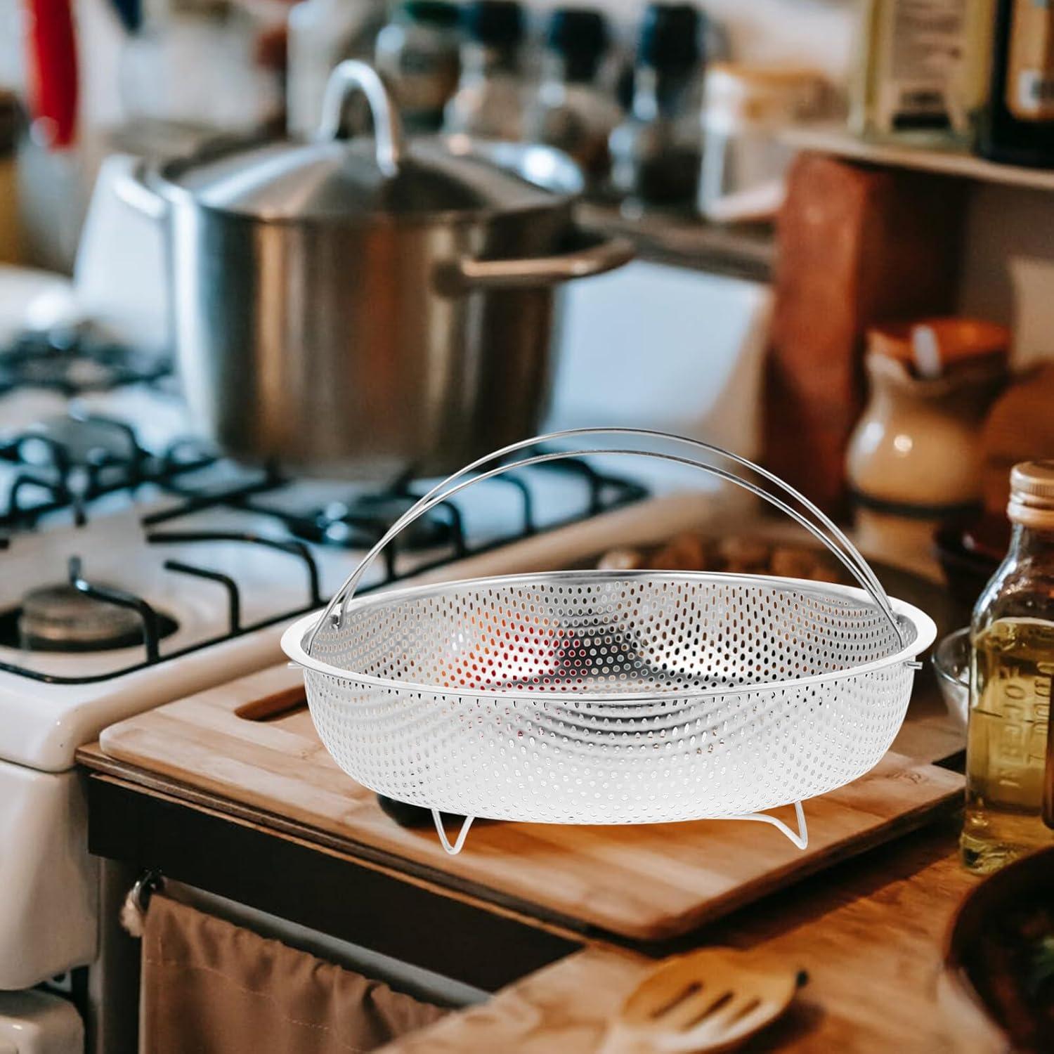 Cesta de Vapor Kichvoe de Acero Inoxidable 22.5 cm Multiusos