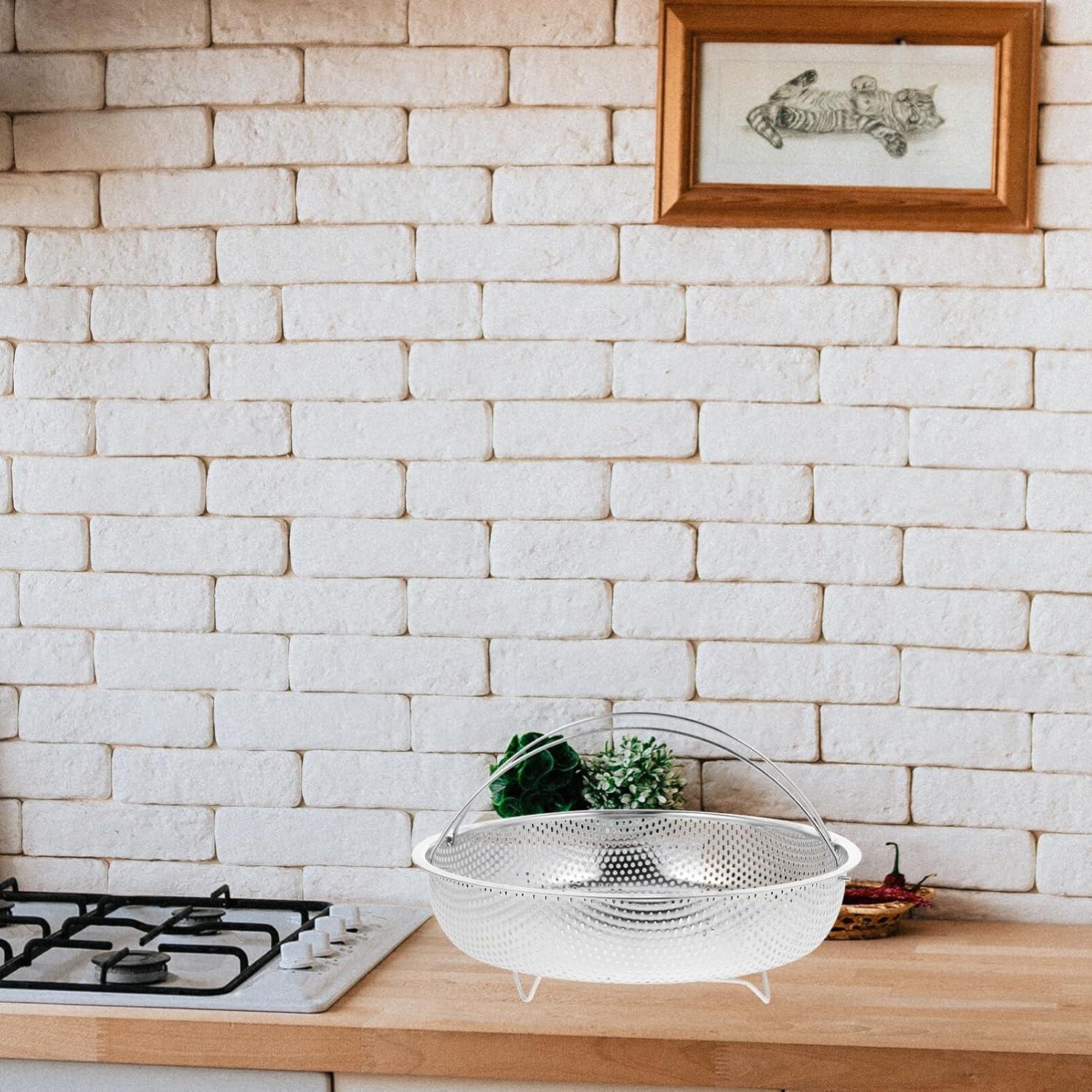 Cesta de Vapor Kichvoe de Acero Inoxidable 22.5 cm Multiusos