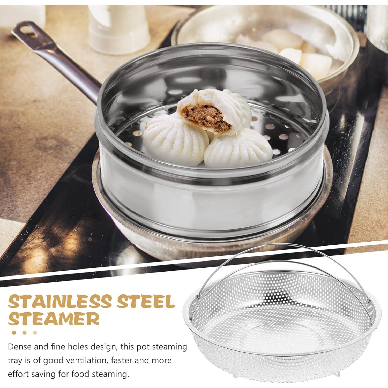 Cesta de Vapor Kichvoe de Acero Inoxidable 22.5 cm Multiusos