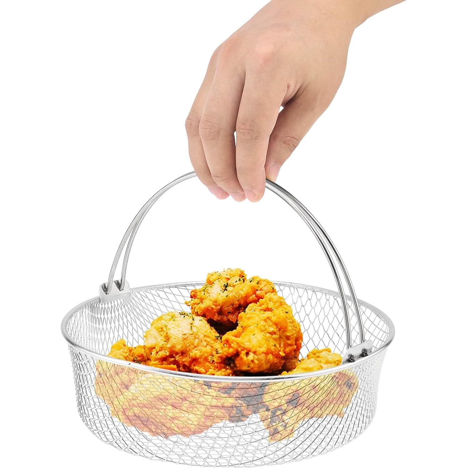 Cesta de Freidora de Aire TQEONKL 20.32 cm Acero Inoxidable