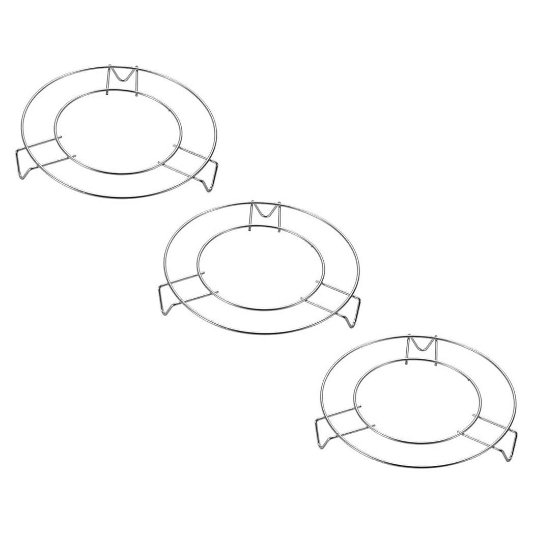 Soporte de Vapor Redondo Acero Inoxidable Teensery 3 Pcs 12.7 cm