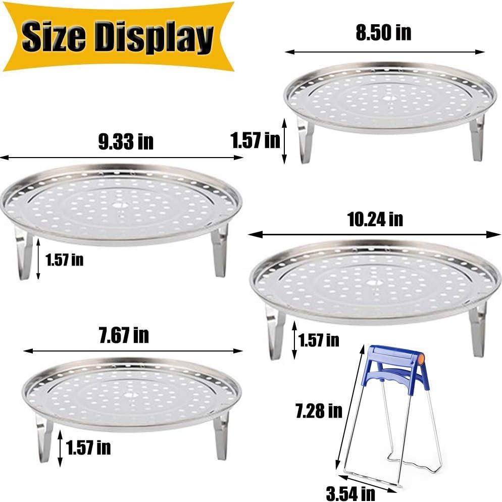 Soporte de Vapor Acero Inoxidable 4 Paquetes 19.3-26 cm