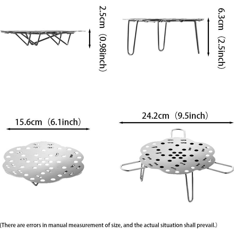 Cesta de Vapor Plegable MAR·WENSED 15.5-24.1cm Acero Inoxidable