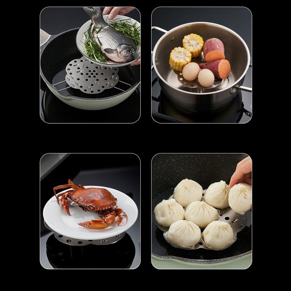 Cesta de Vapor Plegable MAR·WENSED 15.5-24.1cm Acero Inoxidable