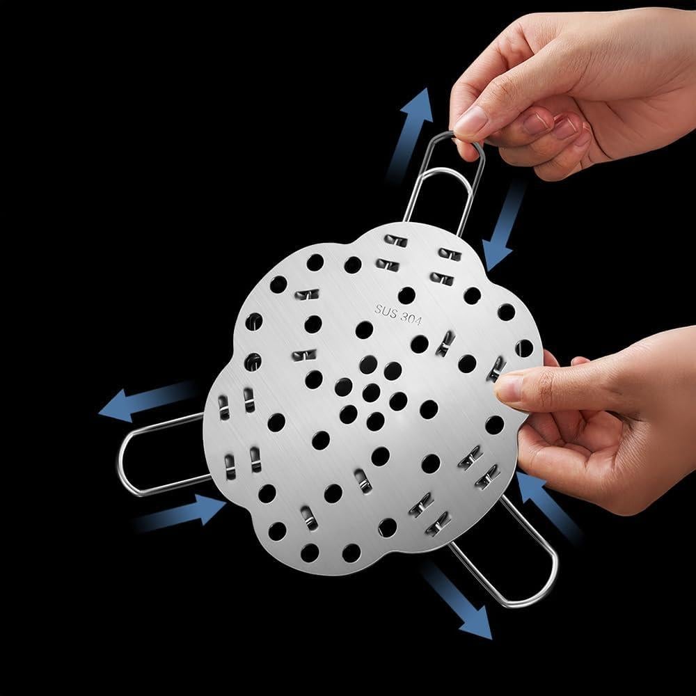 Cesta de Vapor Plegable MAR·WENSED 15.5-24.1cm Acero Inoxidable
