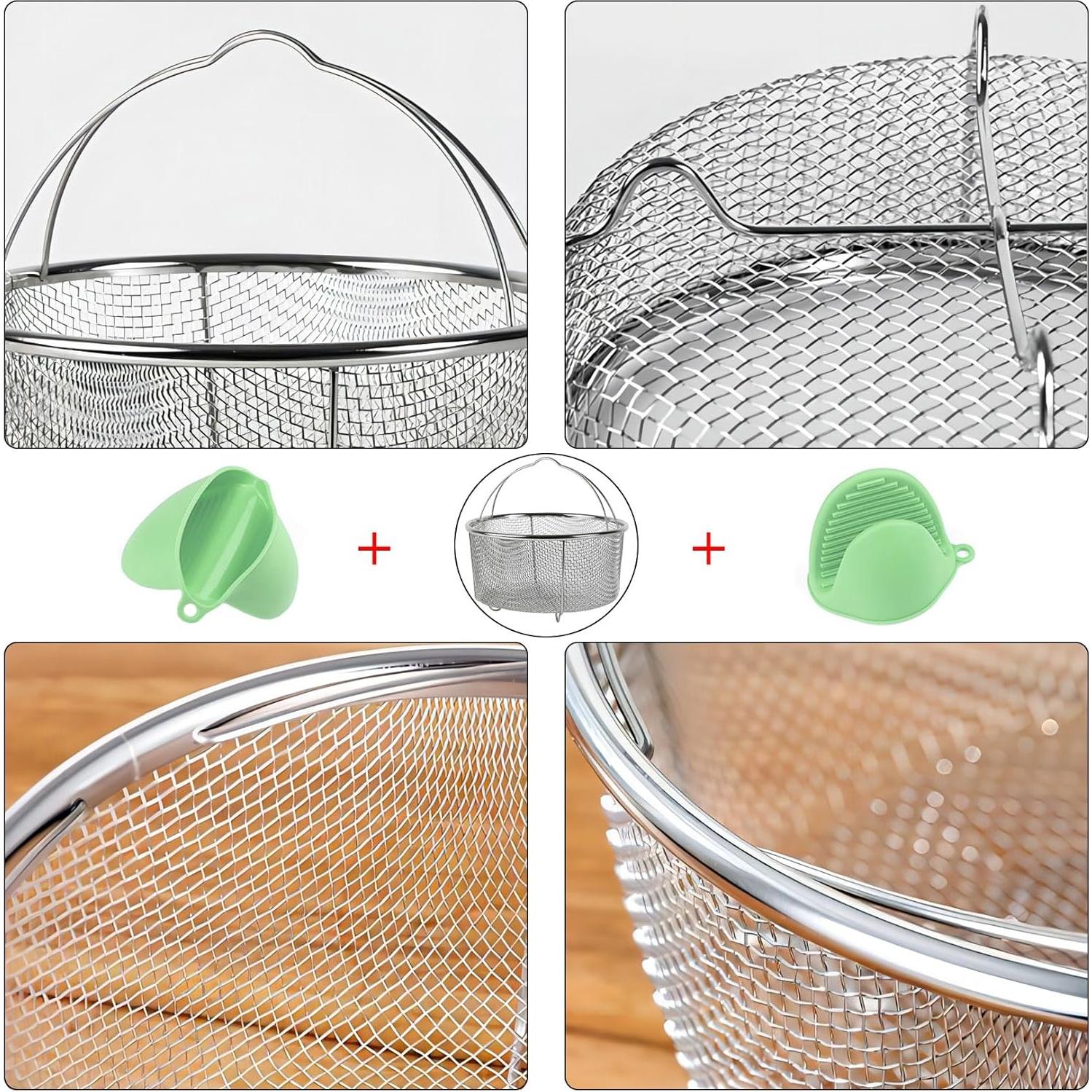 Cesta de Vapor de Malla GREATLINK 24.13 cm Acero Inoxidable