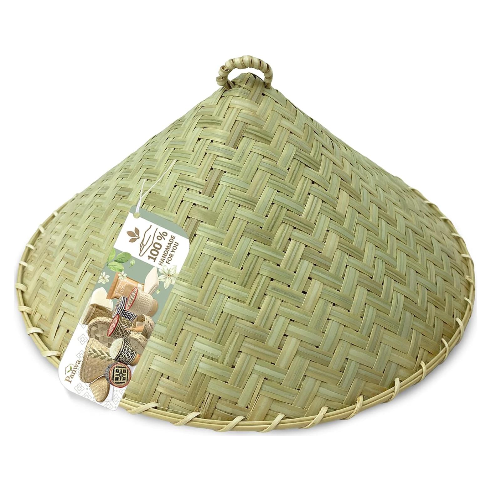 Cesta de Vapor de Bambú para Arroz Pegajoso Tailandés 24cm