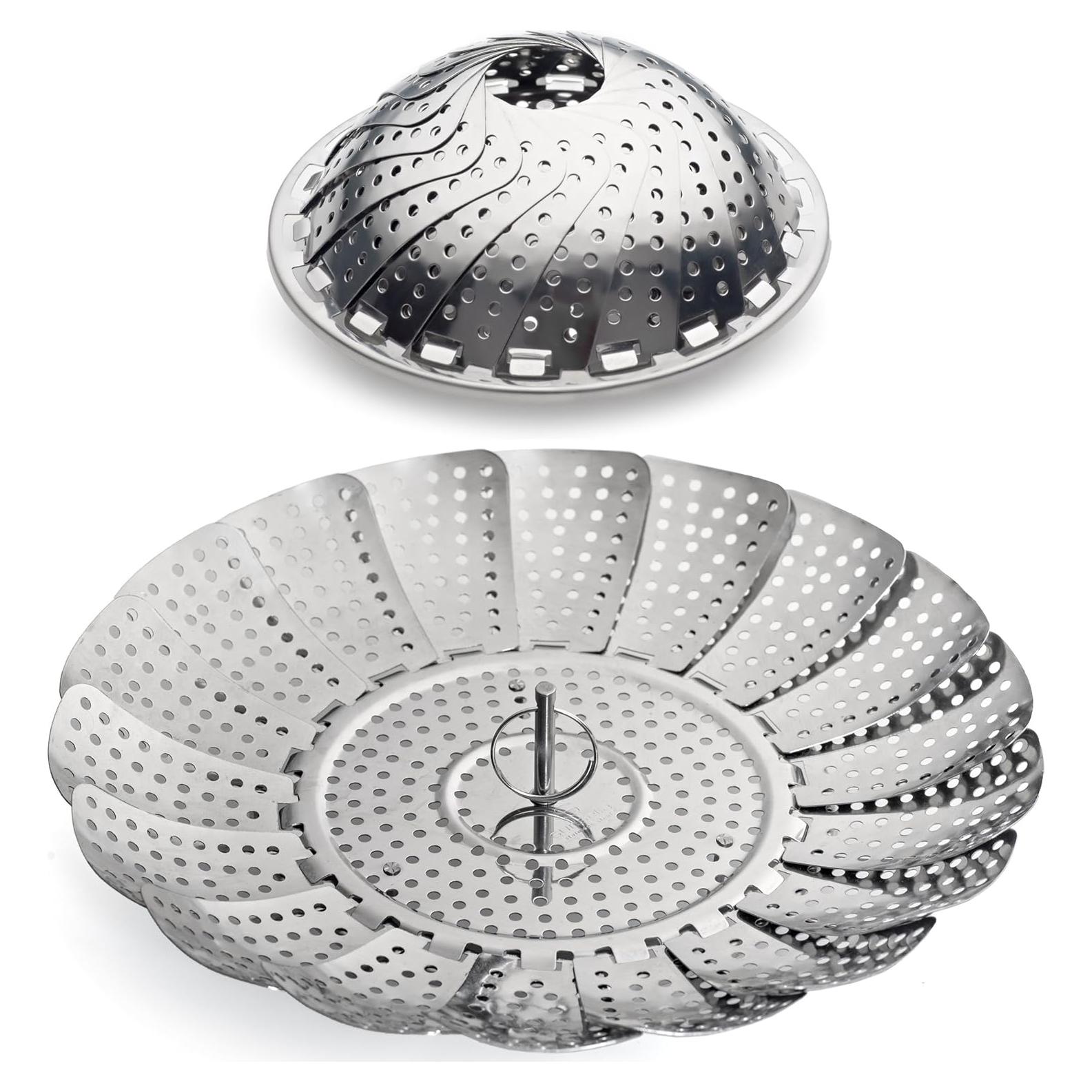 Vaporera de Verduras Sunsella - Acero Inoxidable 13.5-23.6 cm