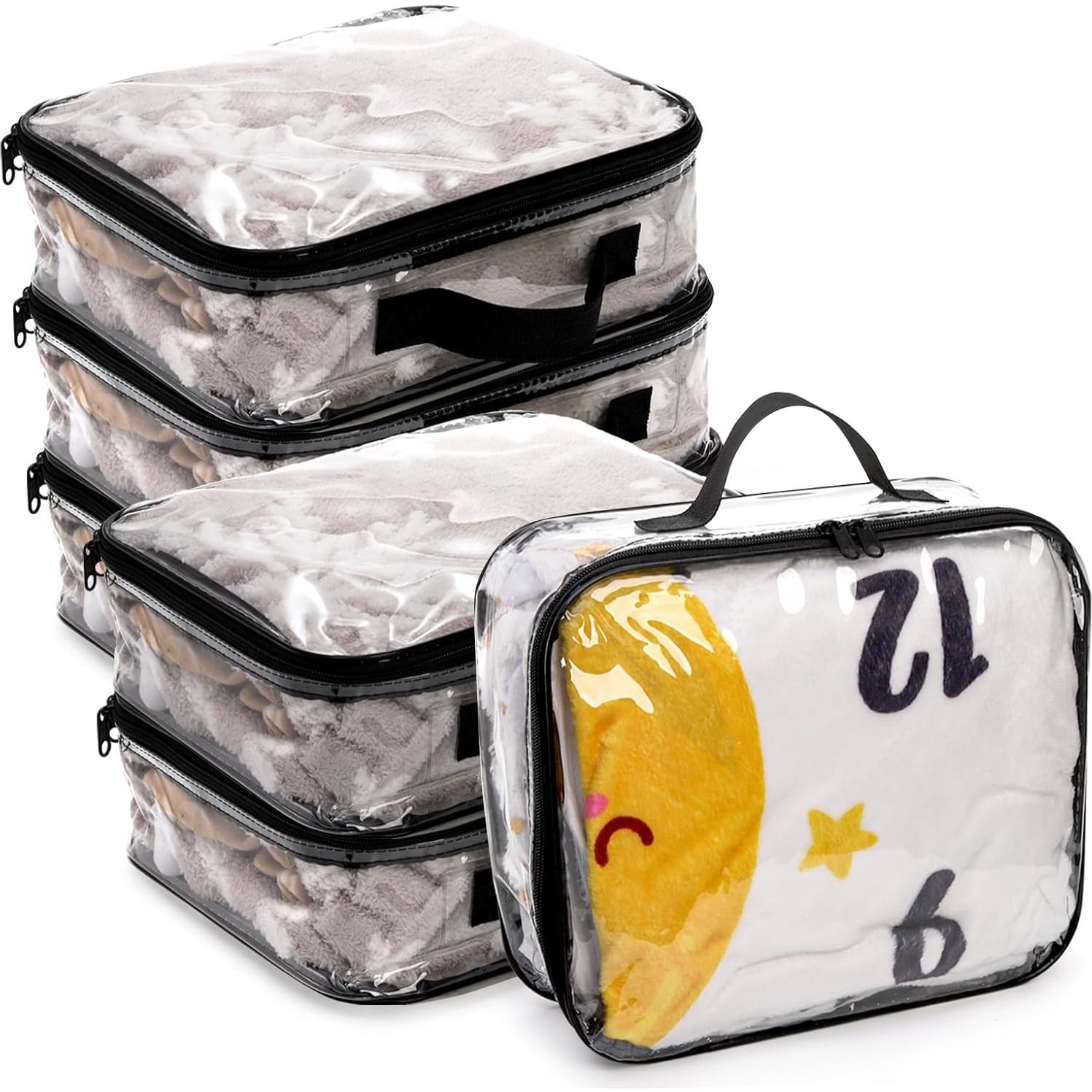 Fasmov 6 Bolsas de Almacenamiento Transparentes 30x26x10 cm